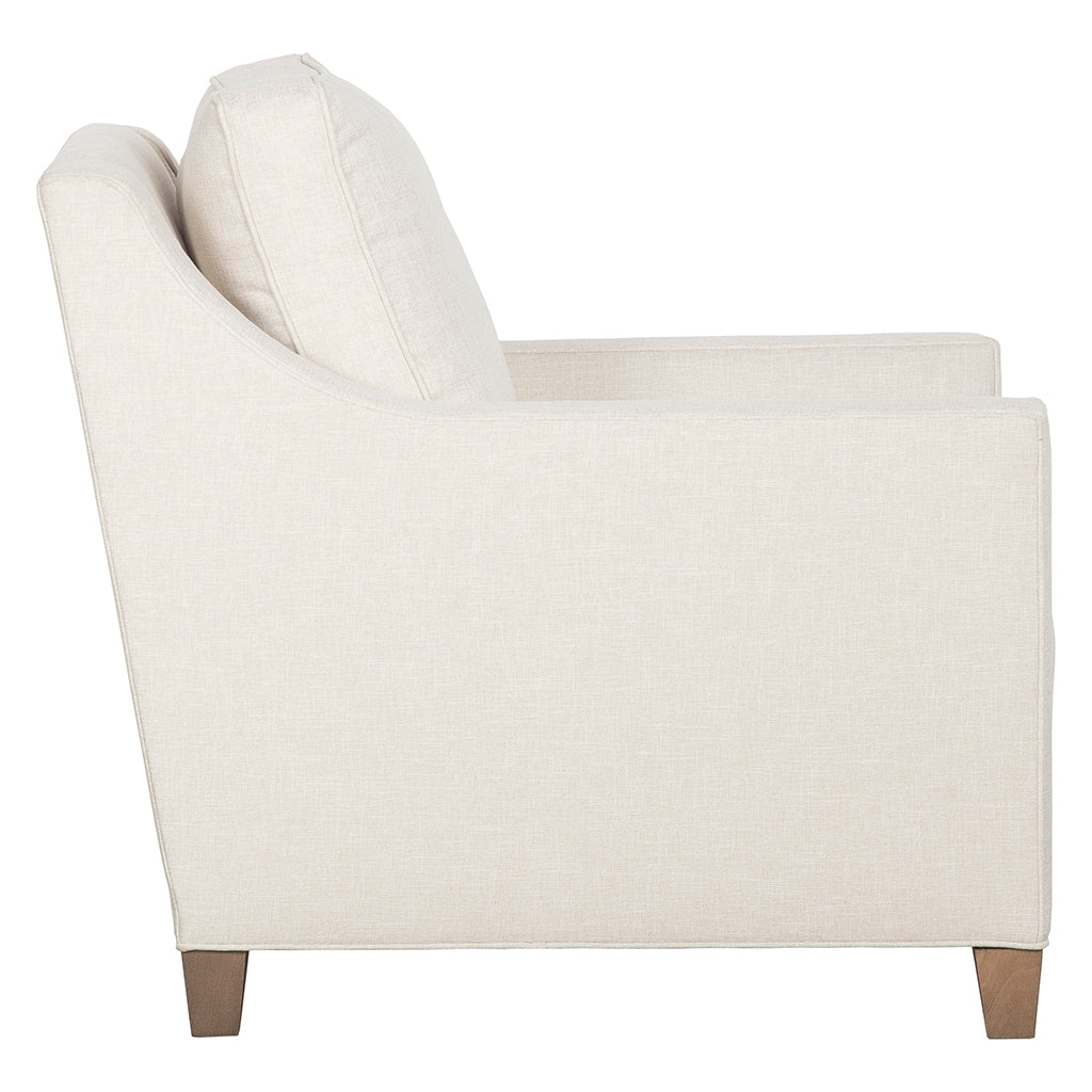 Welted Slope Arm Lounge Chair (1LBT-01) - Fairfield Chair