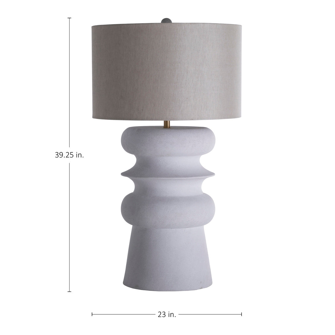 Claudius Table Lamp - White