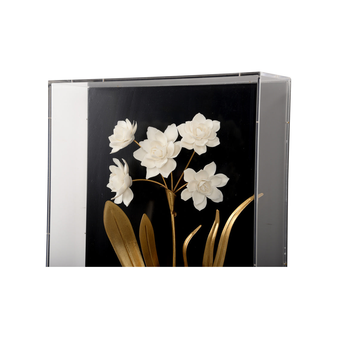 Porcelain Flower Black - D in 20 / Acrylic - Chelsea House