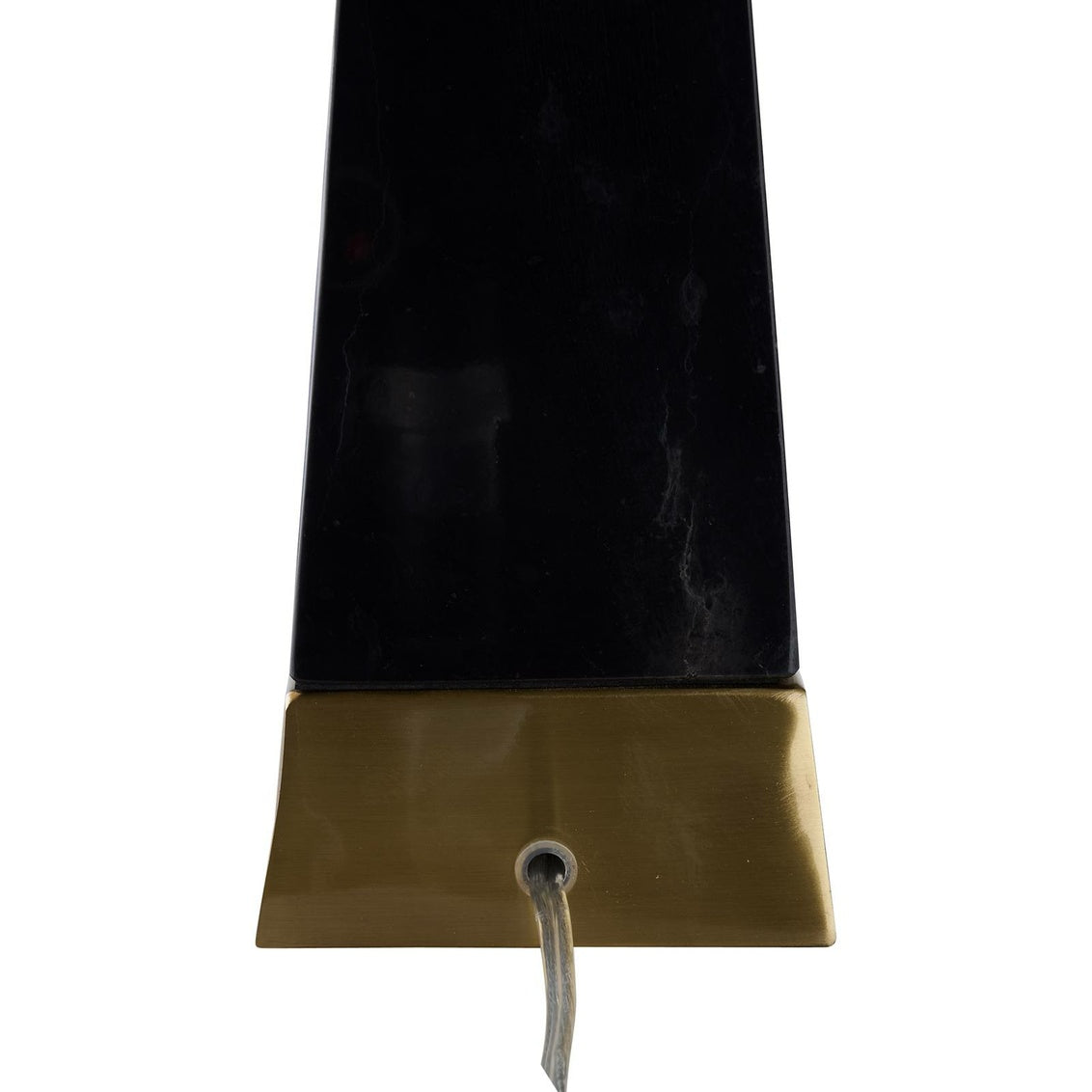 Oscar Table Lamp in Natural Black//Antique Brass / Stone - Chelsea House