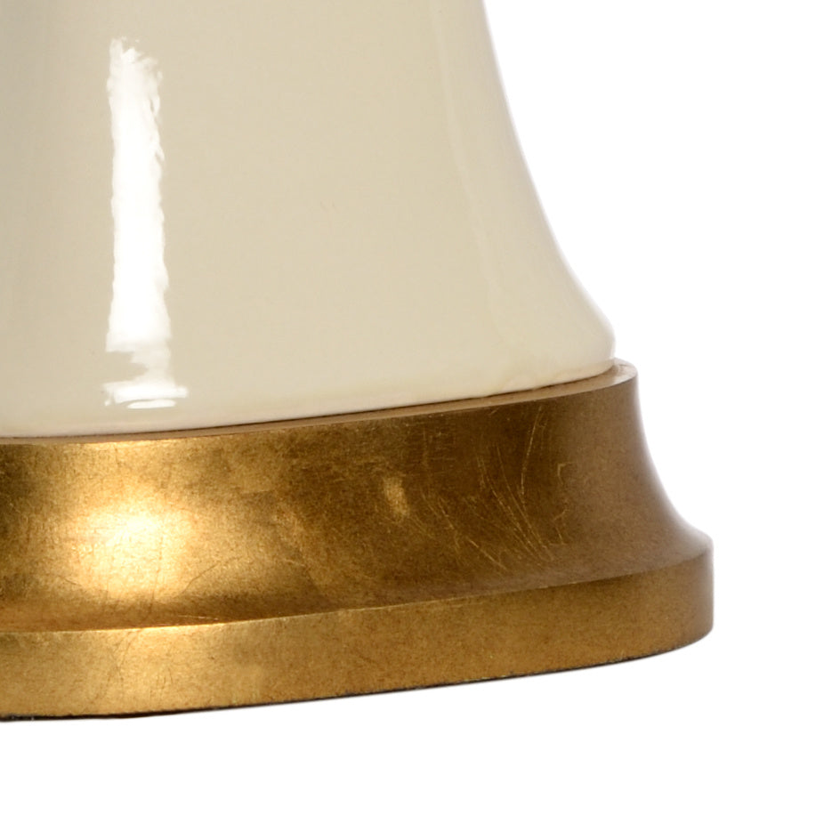 Hopper Lamp - Cream in 33.5 / Ceramic/Porcelain - Chelsea House