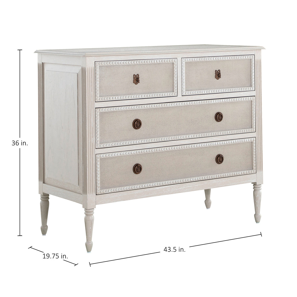 Caroline Chest - White
