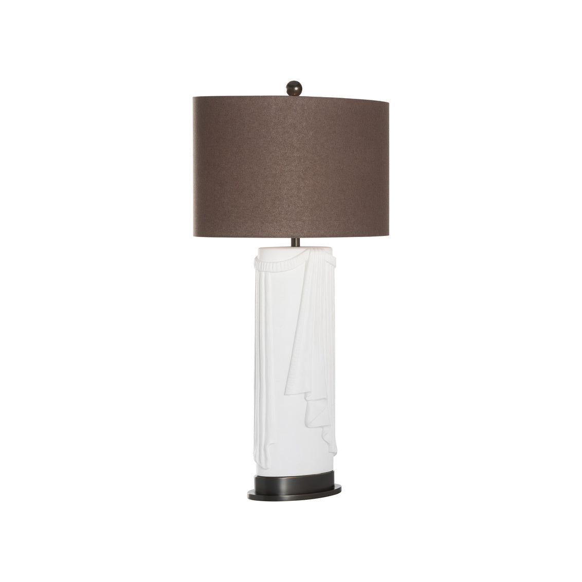 Draper Table Lamp- White