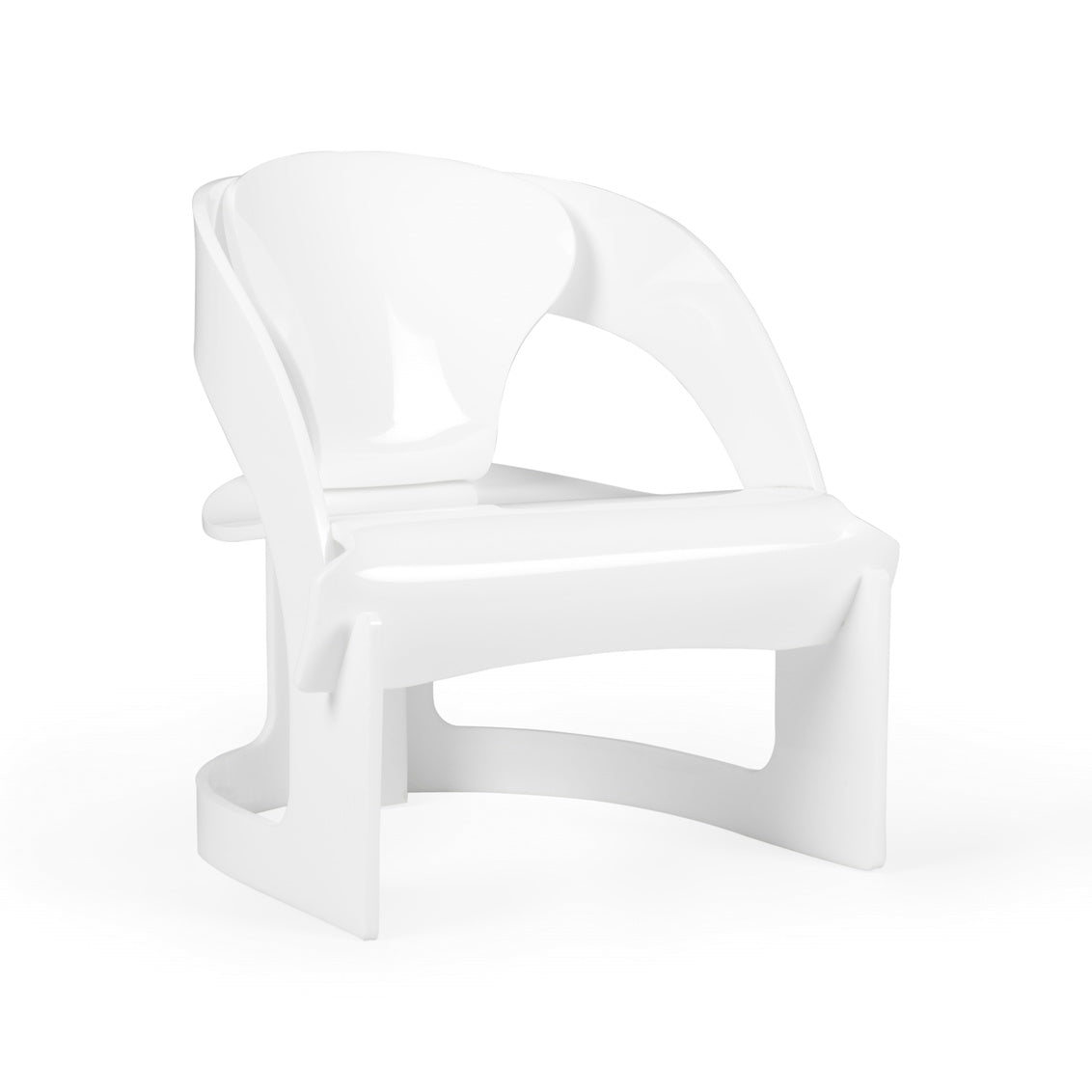 Beverly Grove Acrylic Chair - White