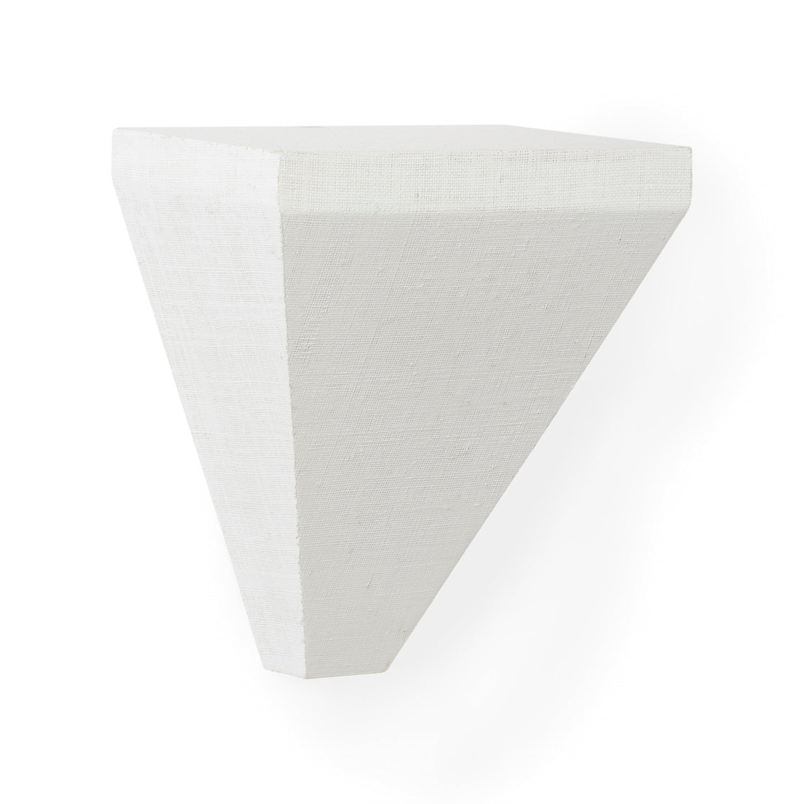 Raffia Bracket - White in White Lacquer / Raffia - Chelsea House