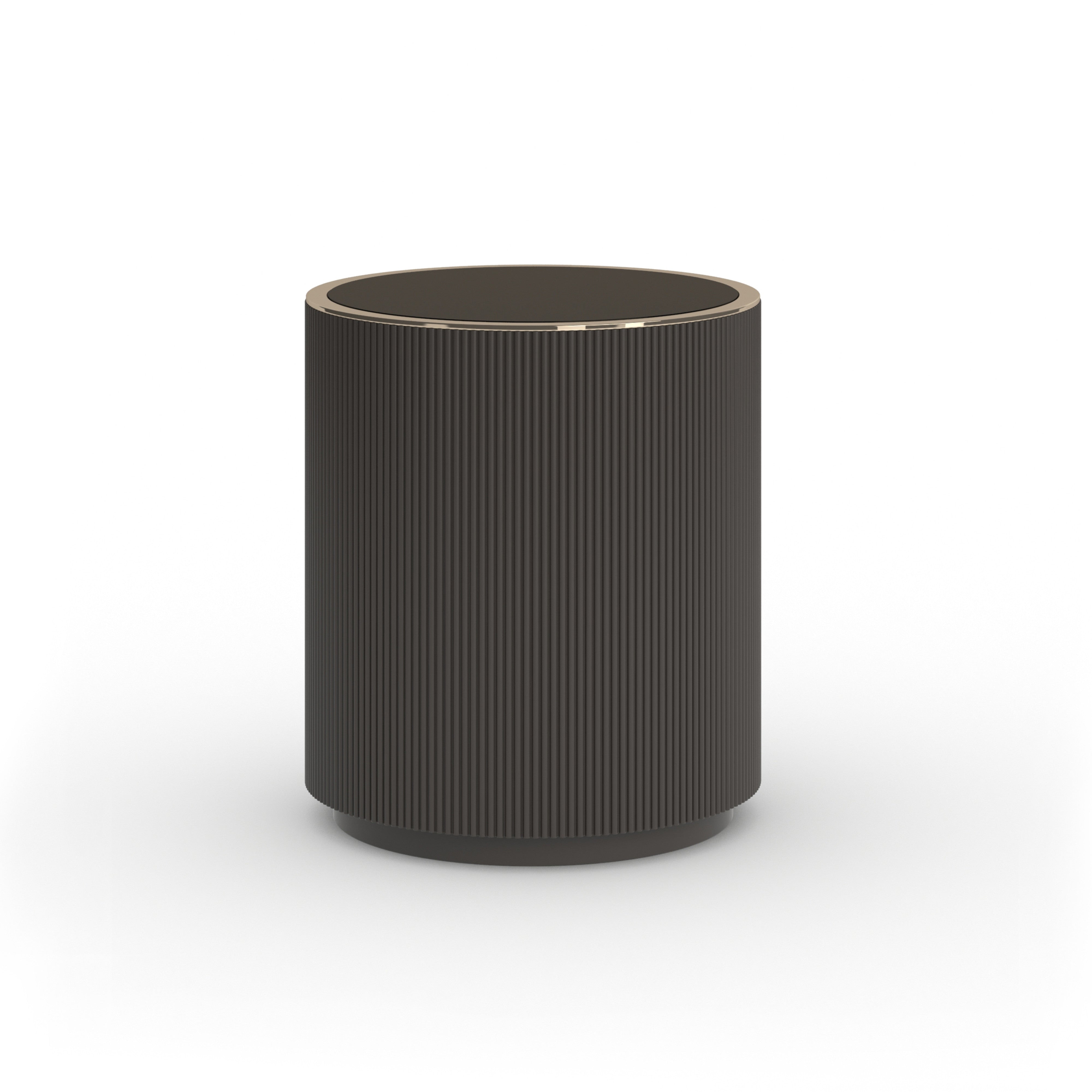 Love Round End Table - Dark Chocolate – Side & End Tables by Caracole | Sutter & Vale