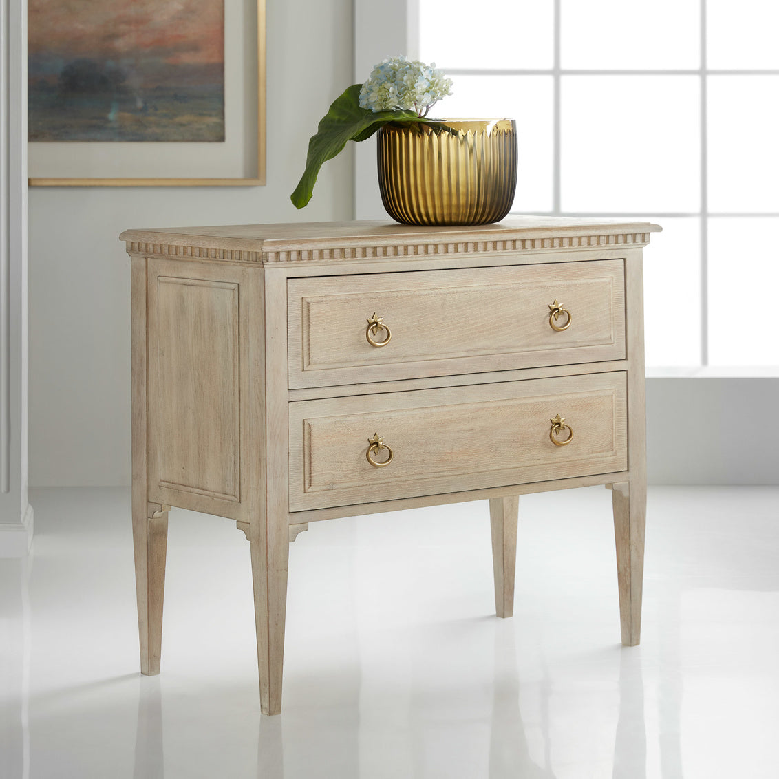 Modern History Weathered Oak Commode MH1086F01
