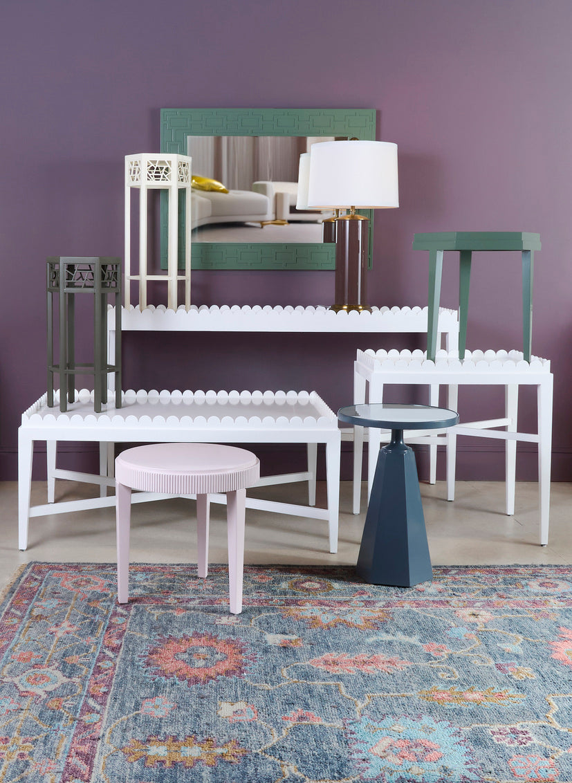 Scalloped Side Table