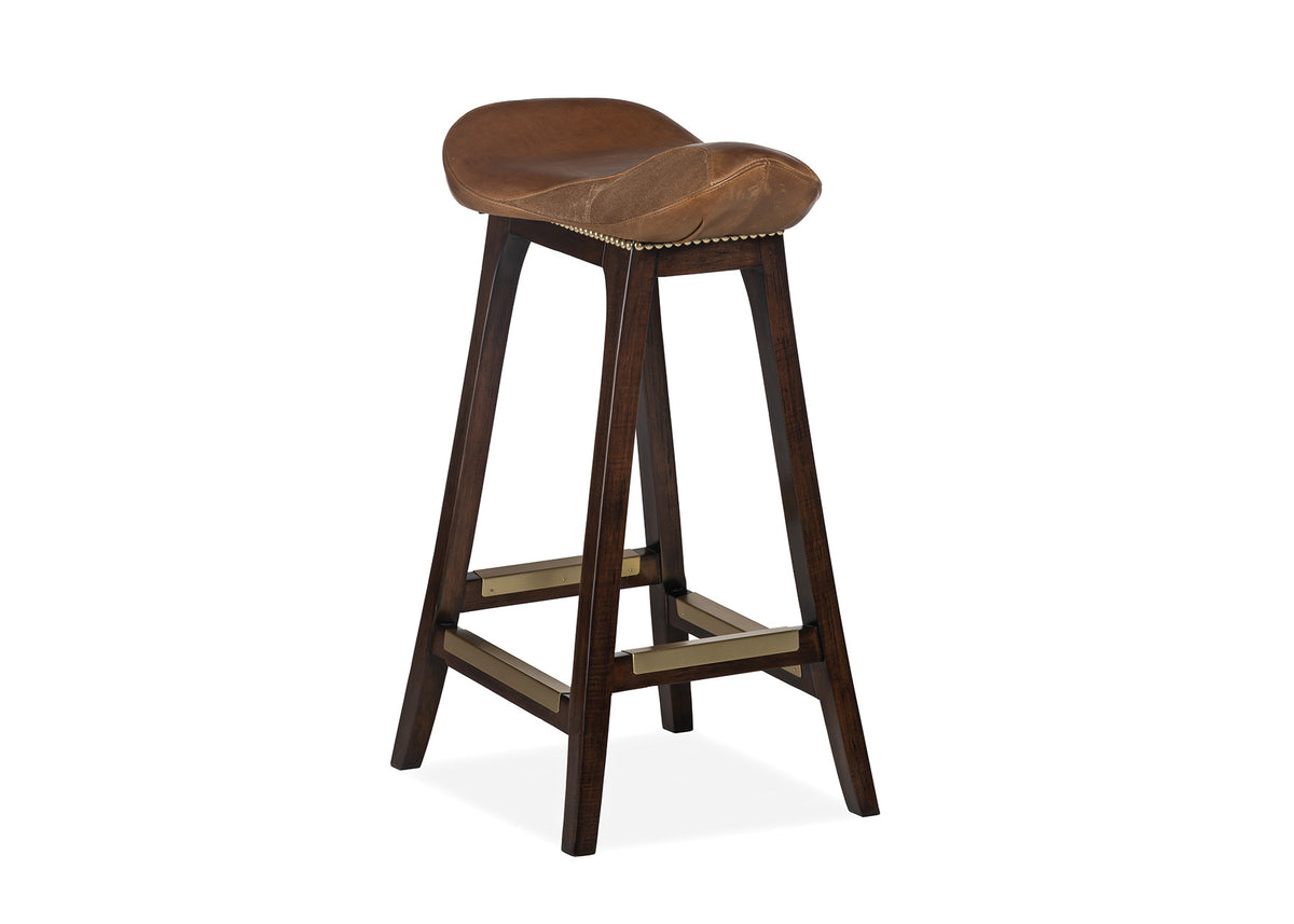 English Saddle Bar Stool