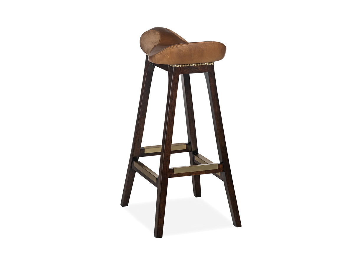 English Saddle Bar Stool