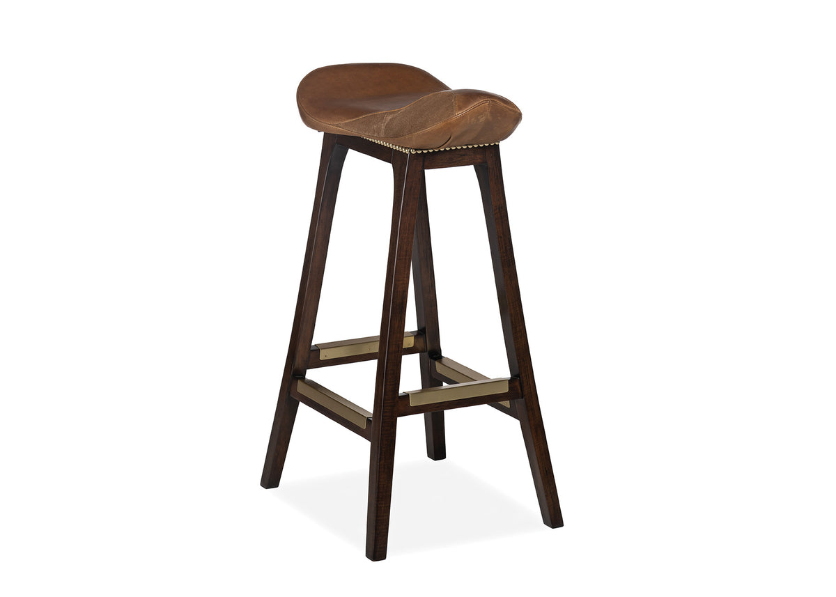 English Saddle Bar Stool