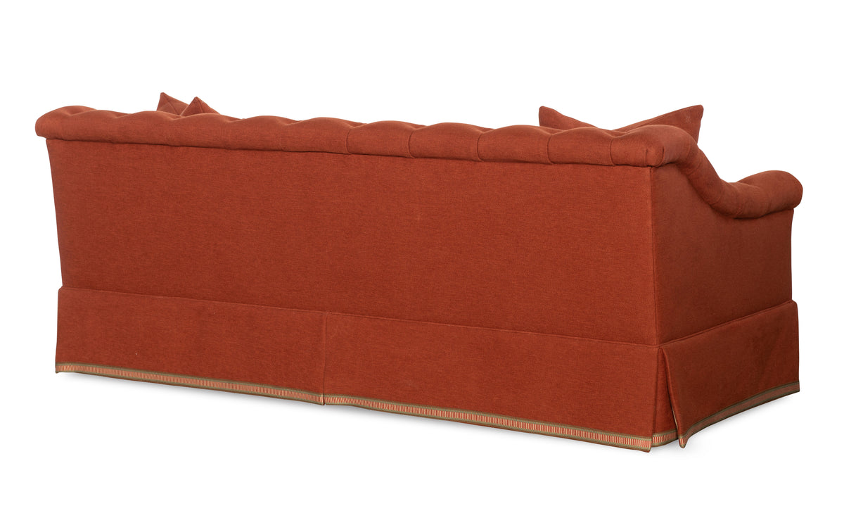 Elizabeth Tufted Skirted Sofa