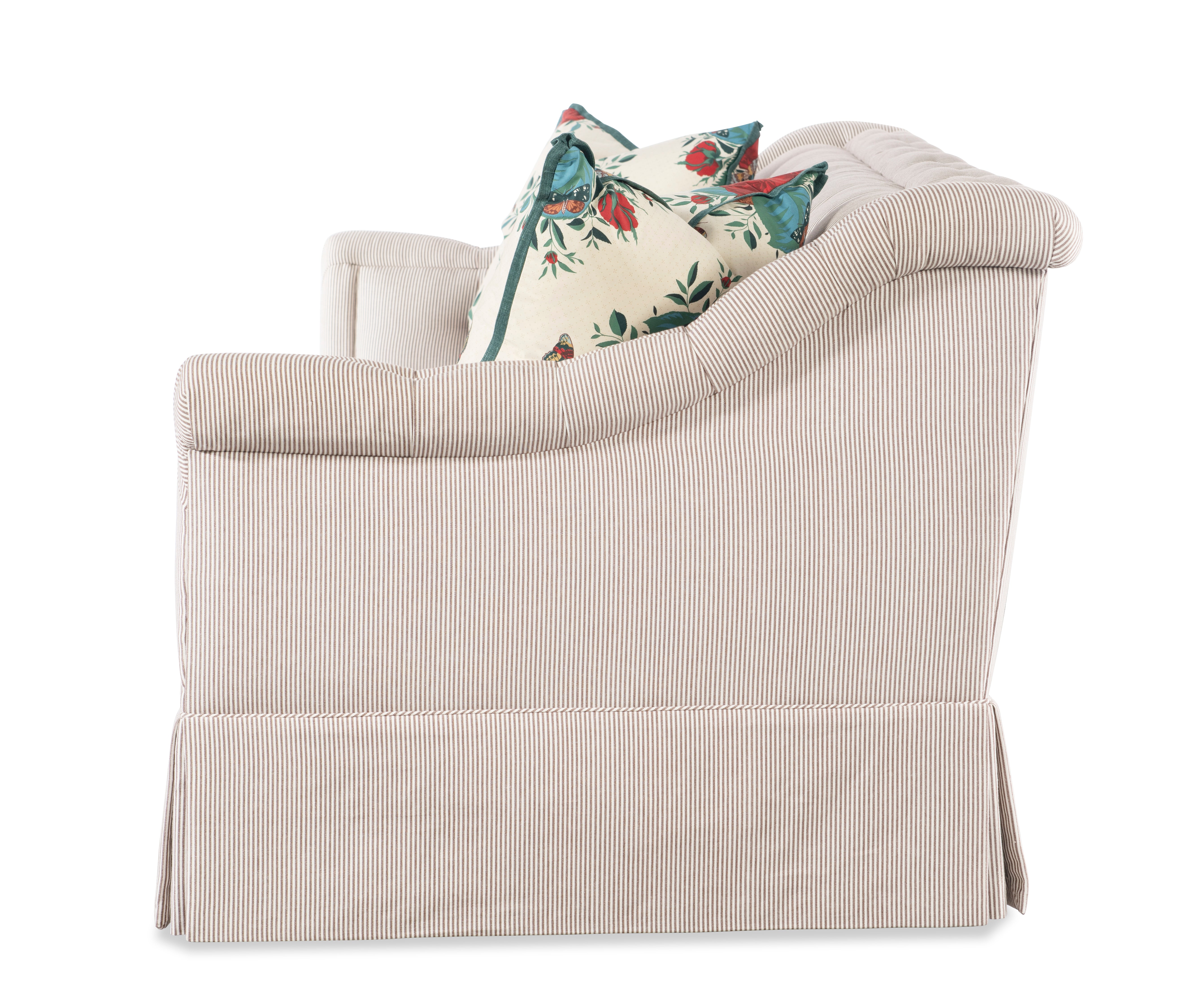 Elizabeth Tufted Skirted Sofa