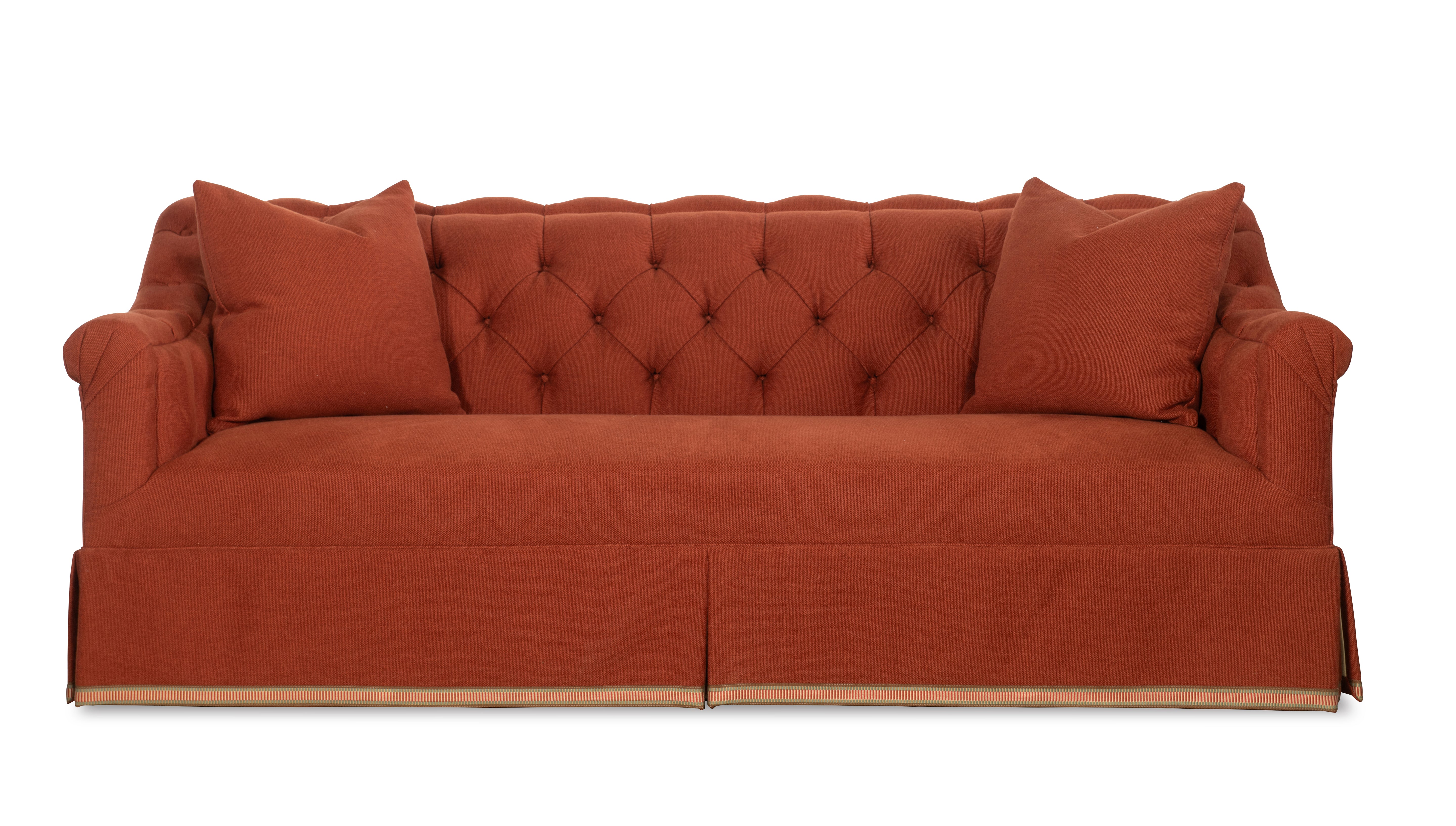 Elizabeth Tufted Skirted Sofa