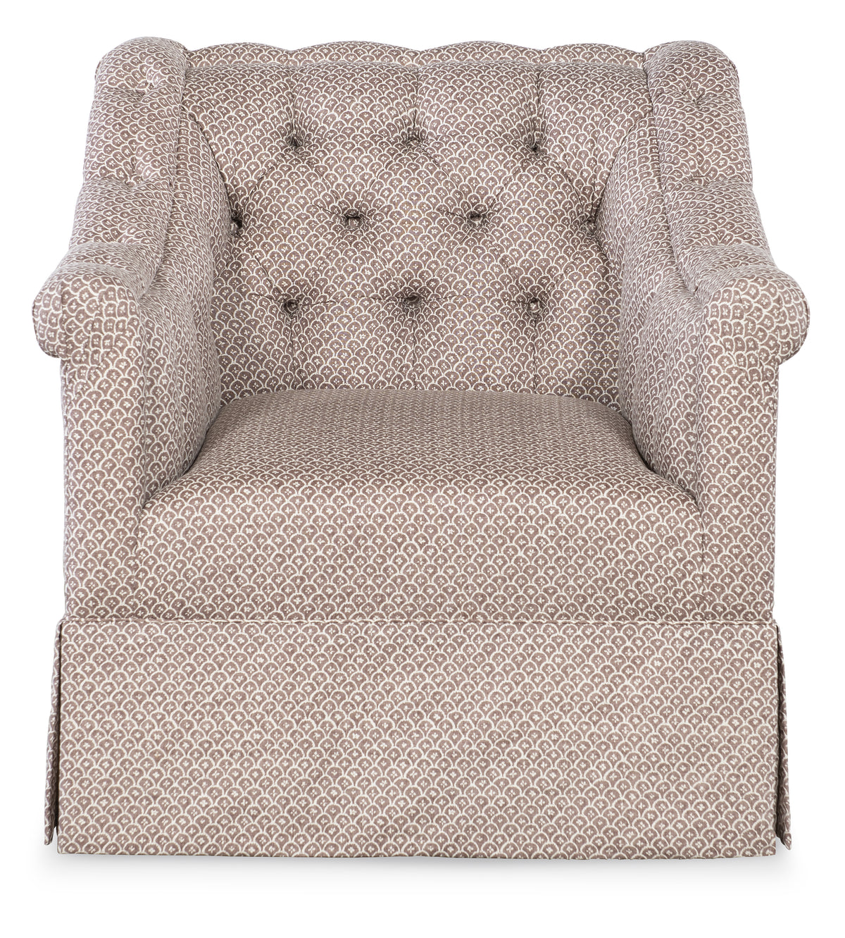 Elizabeth Skirted Swivel Chair