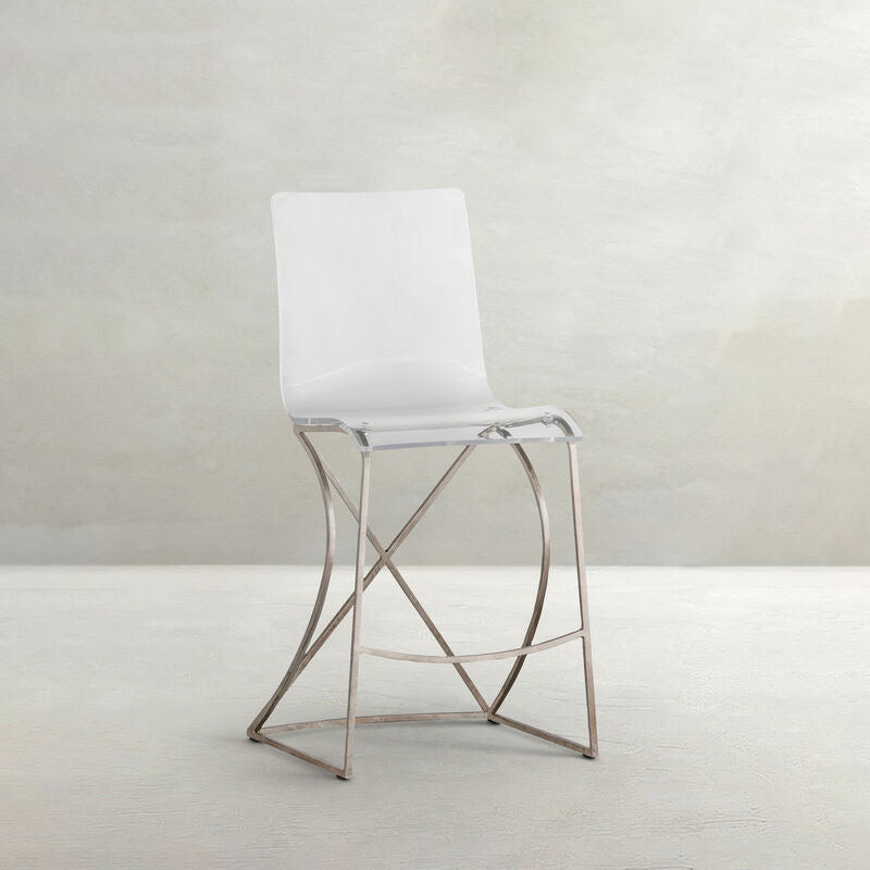 Johnson 24.75' Counter Height Stool - Silver