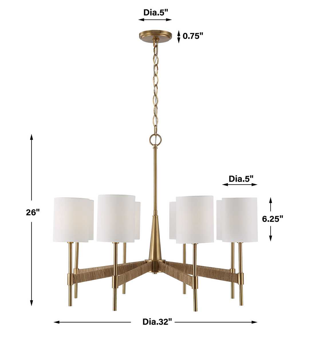 Lautoka, 8 Lt Chandelier