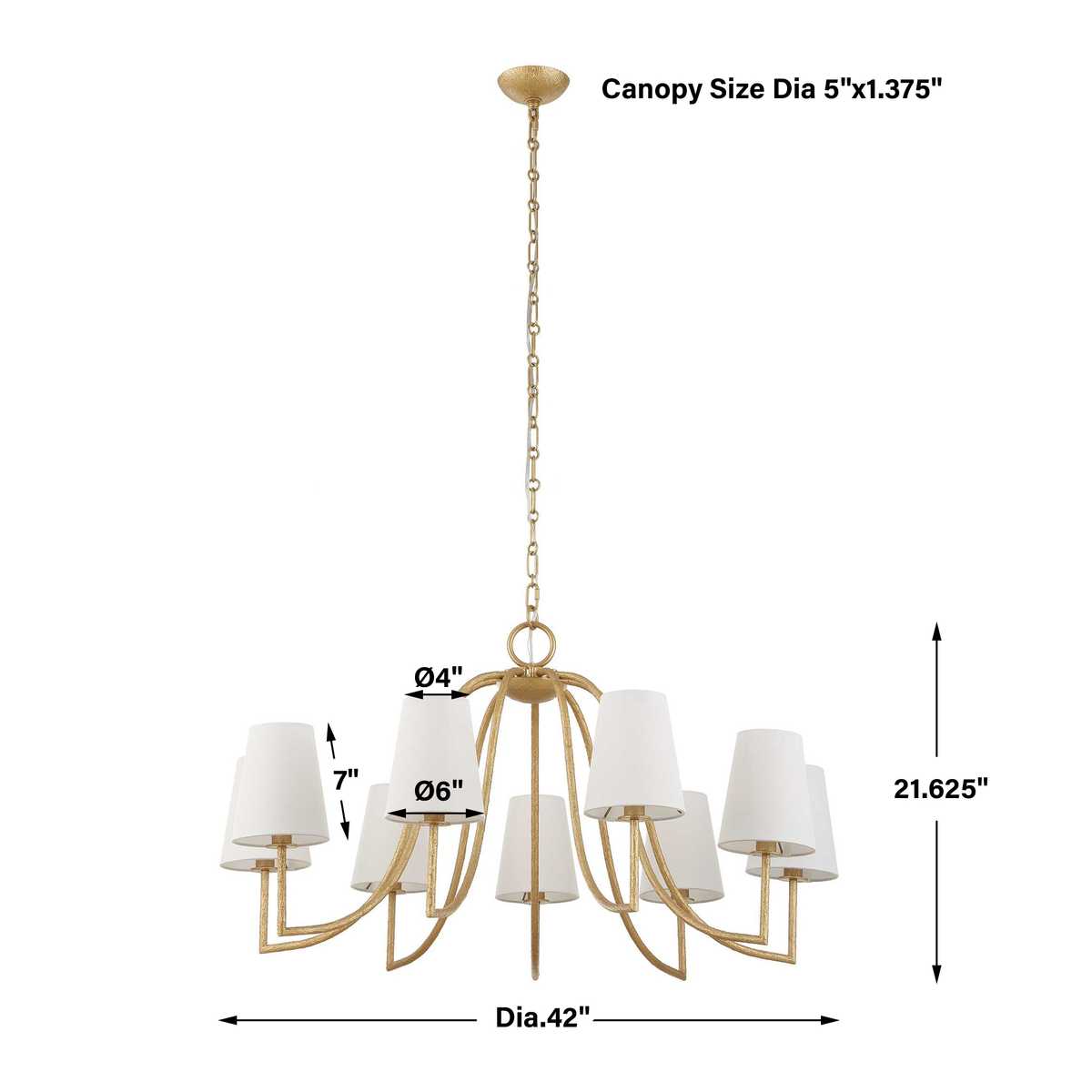 Seville, 9 Lt Chandelier
