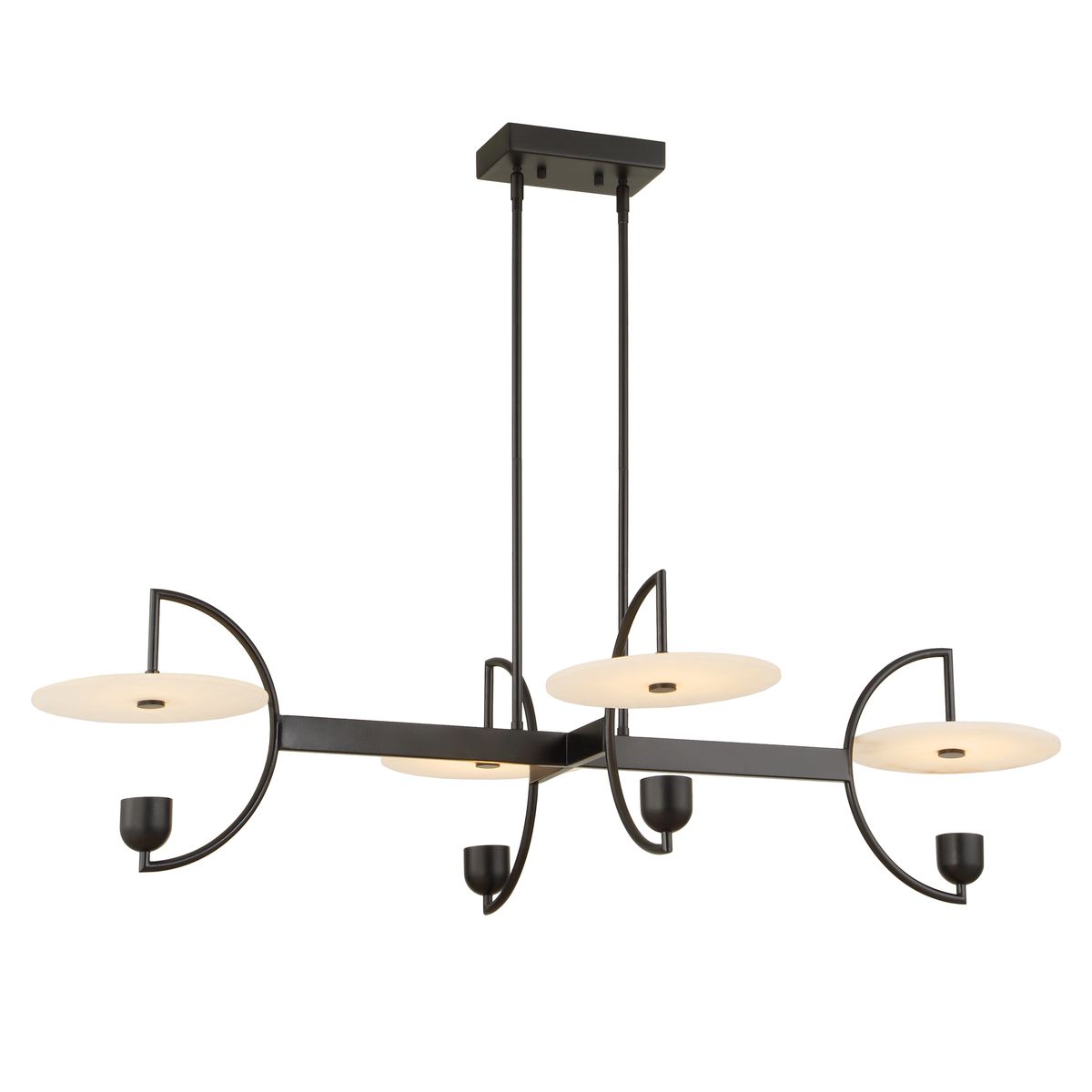 Kyoto, 4 Lt  Linear LED Chandelier