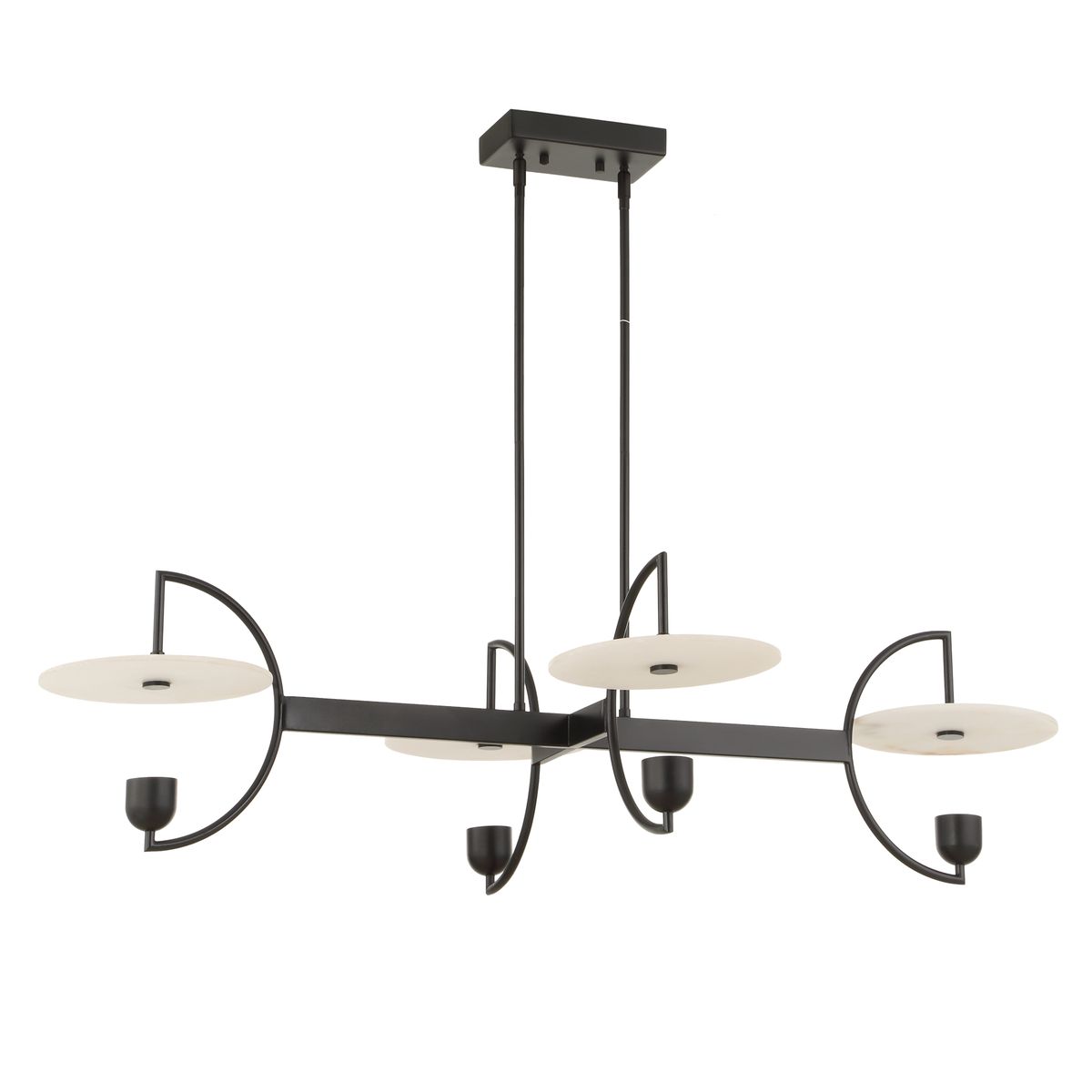 Kyoto, 4 Lt  Linear LED Chandelier