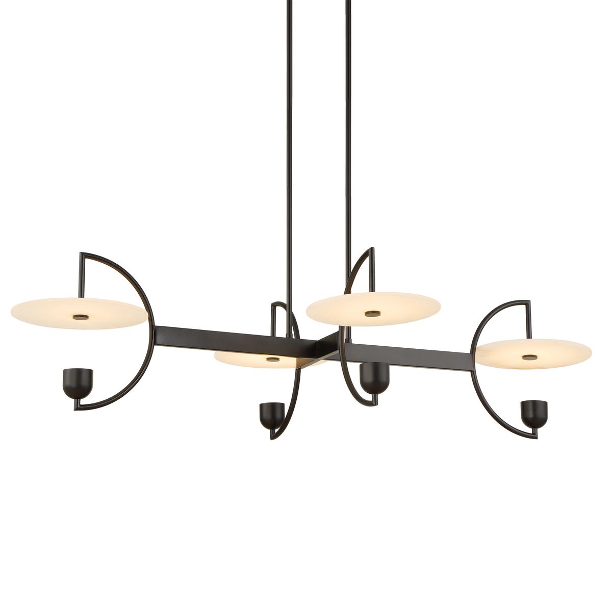 Kyoto, 4 Lt  Linear LED Chandelier
