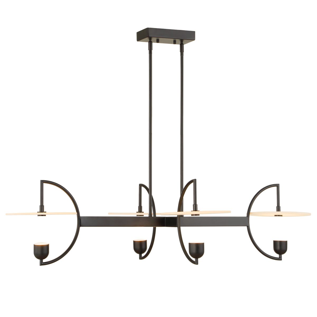 Kyoto, 4 Lt  Linear LED Chandelier