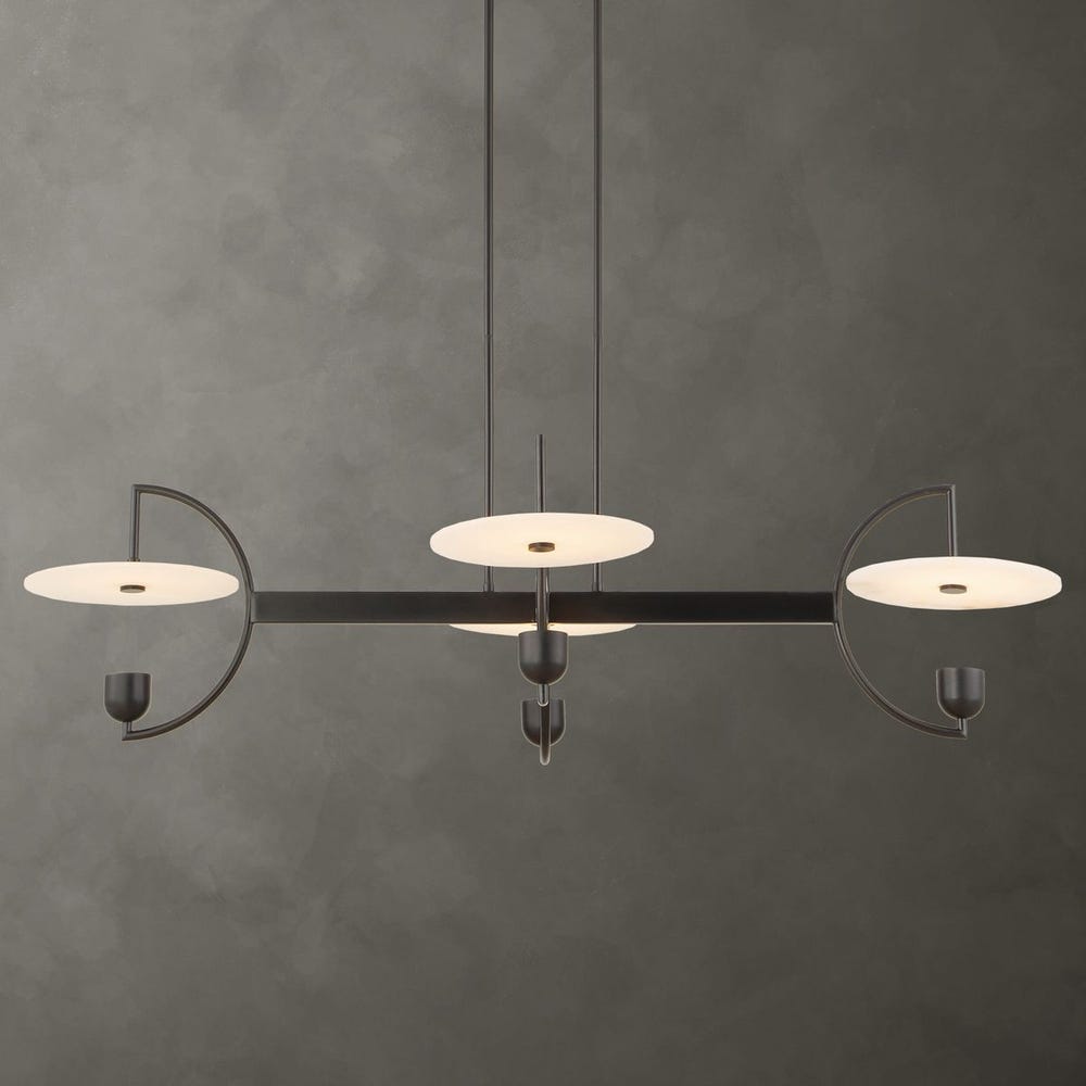 Kyoto, 4 Lt  Linear LED Chandelier