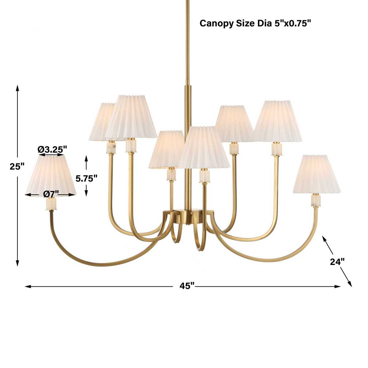 Poppins, 8 Lt Chandelier