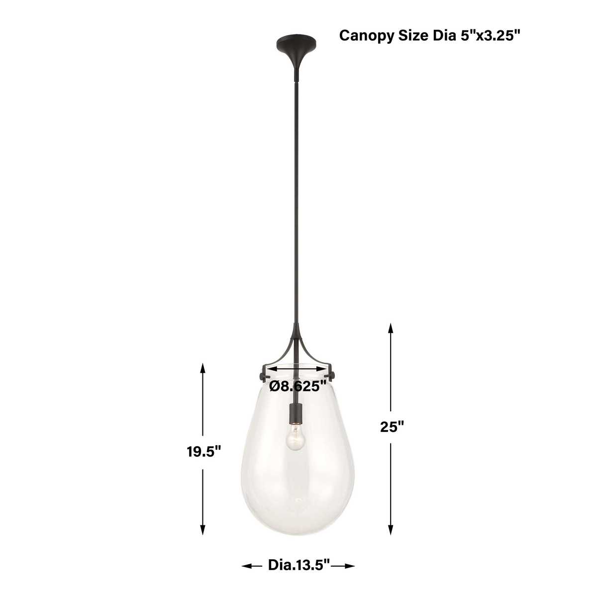 Dewdrop, 1 Lt Pendant