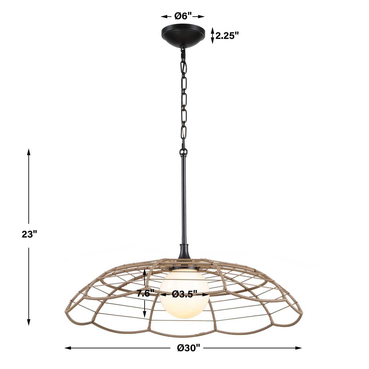 Lakeside, 1 Lt Indoor-Outdoor Pendant