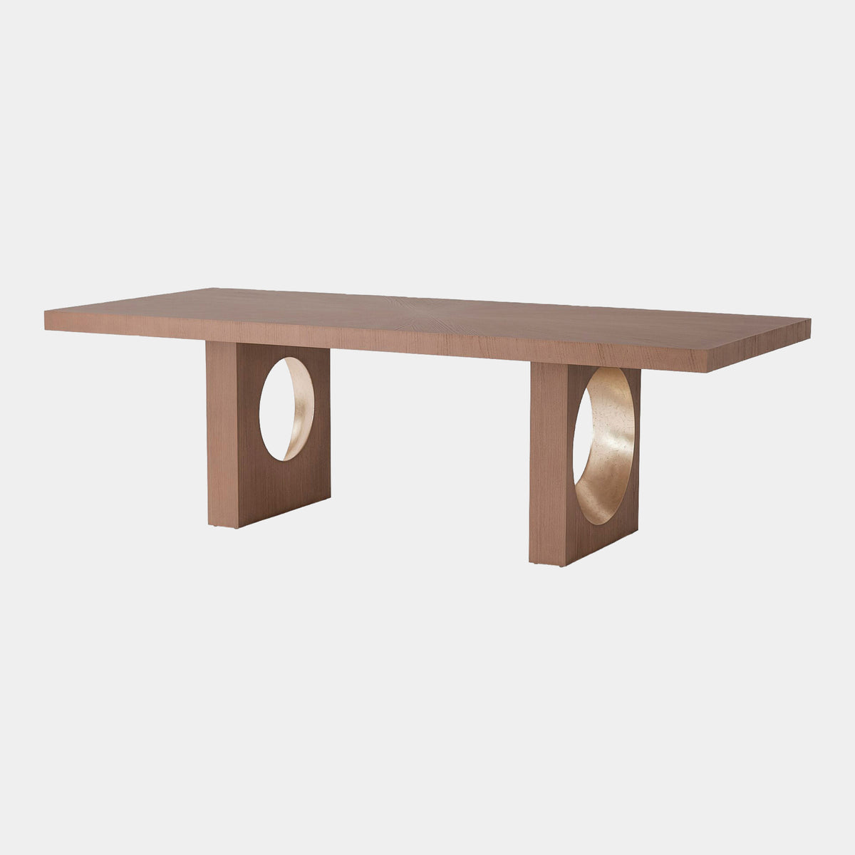 Oculus Dining Table-Nutmeg/Champagne