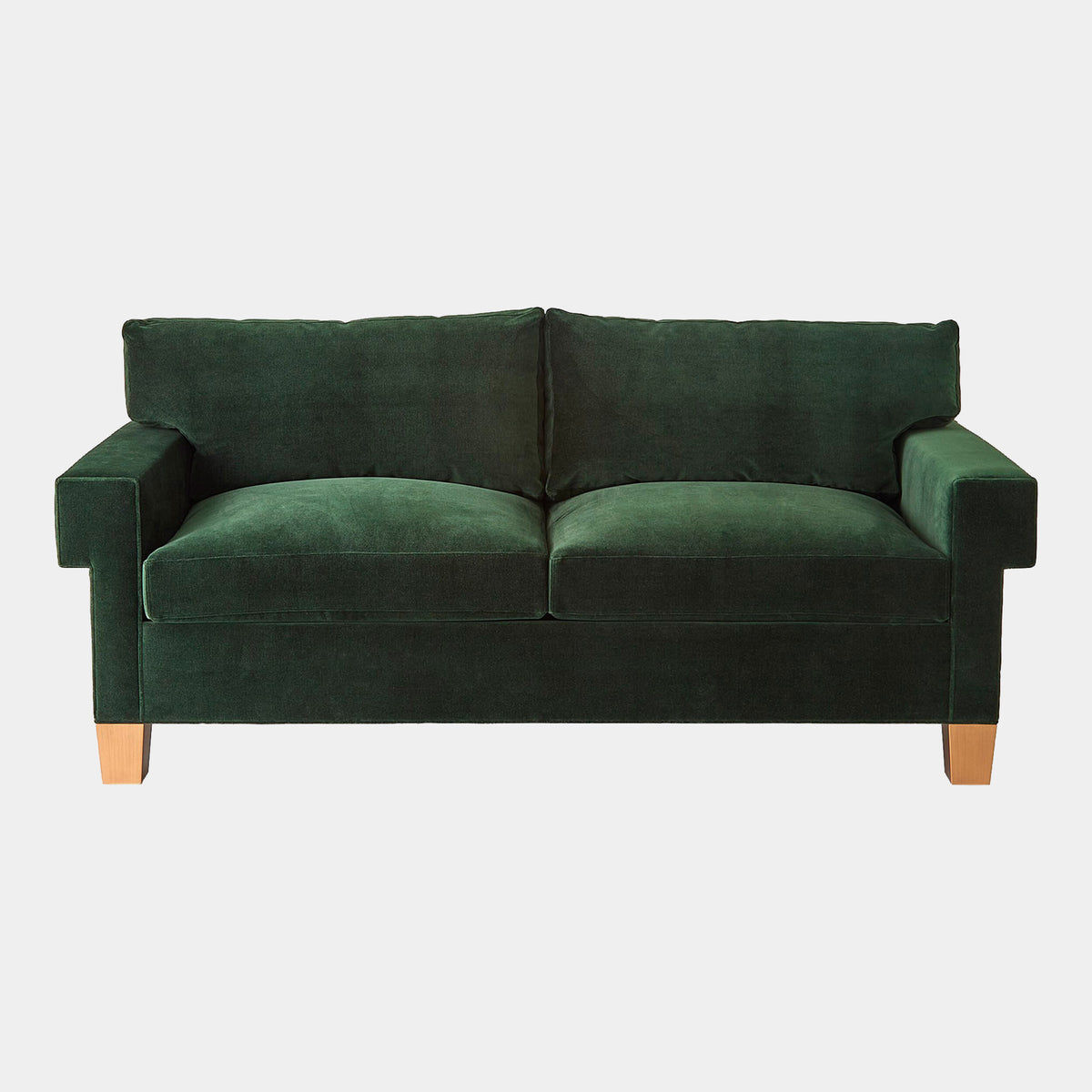 Zosia Sqaure Arm Sofa-Green Velvet