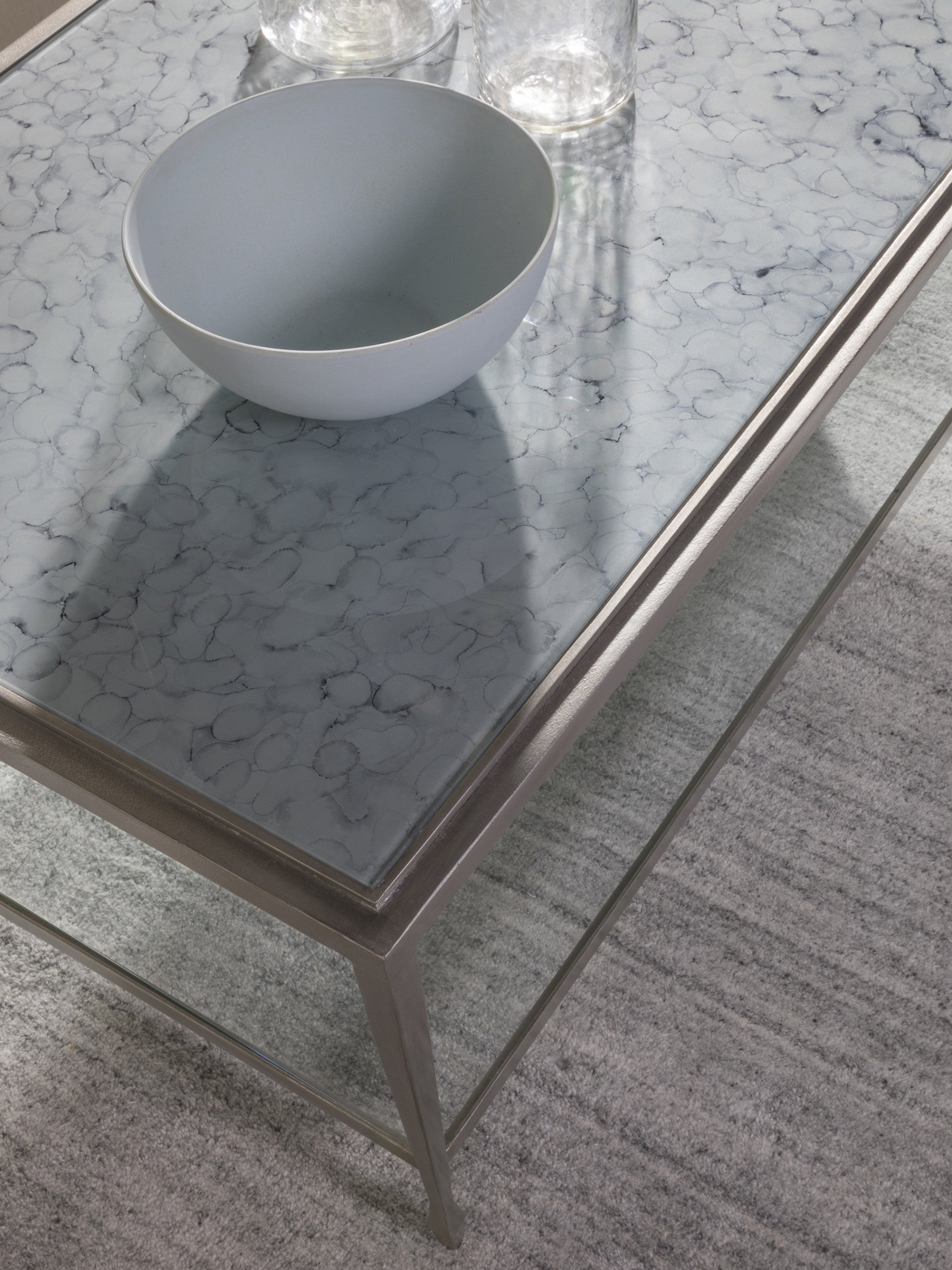 Sashay Silver Rectangular Cocktail Table