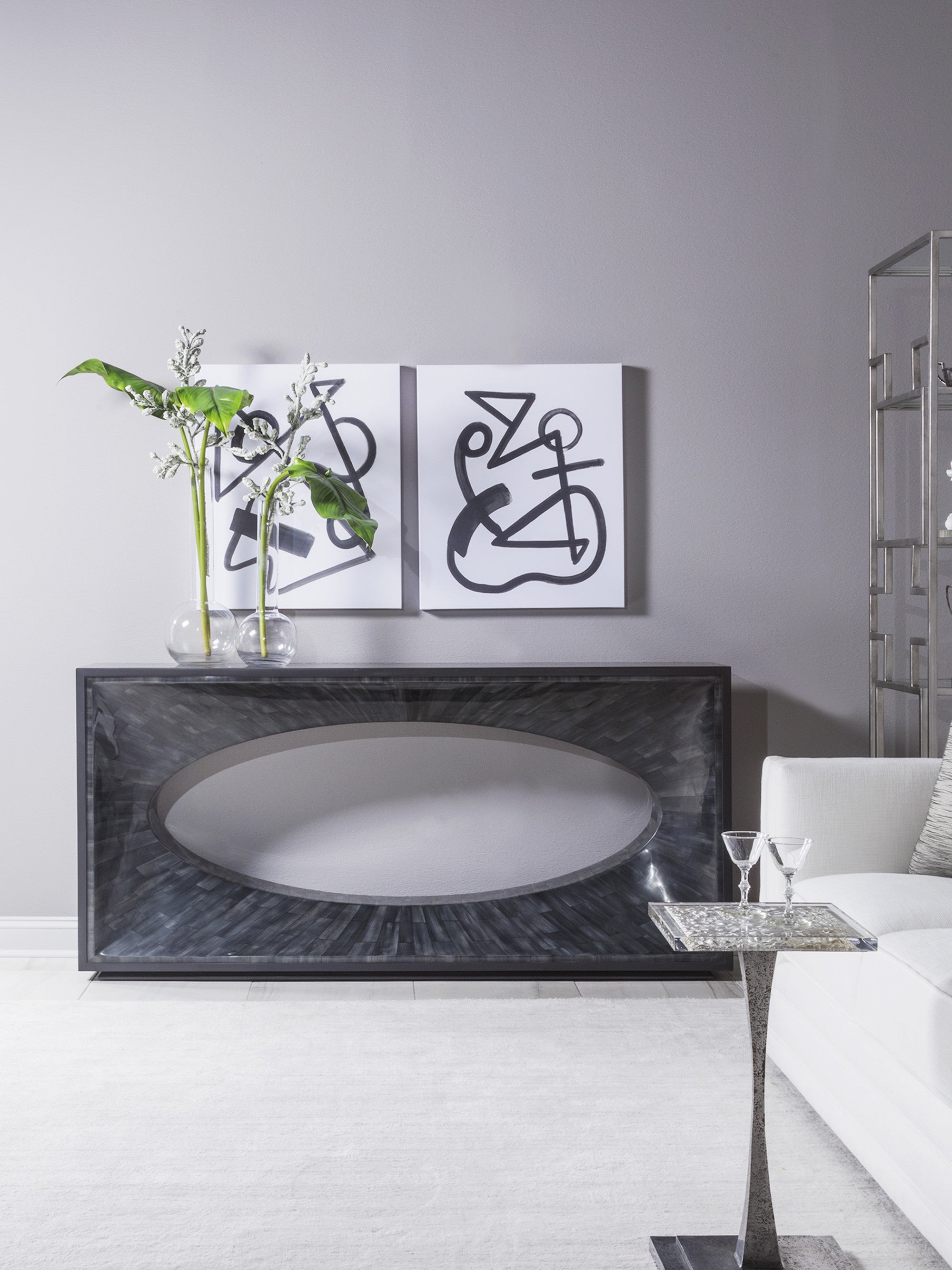 Elation Gray Console