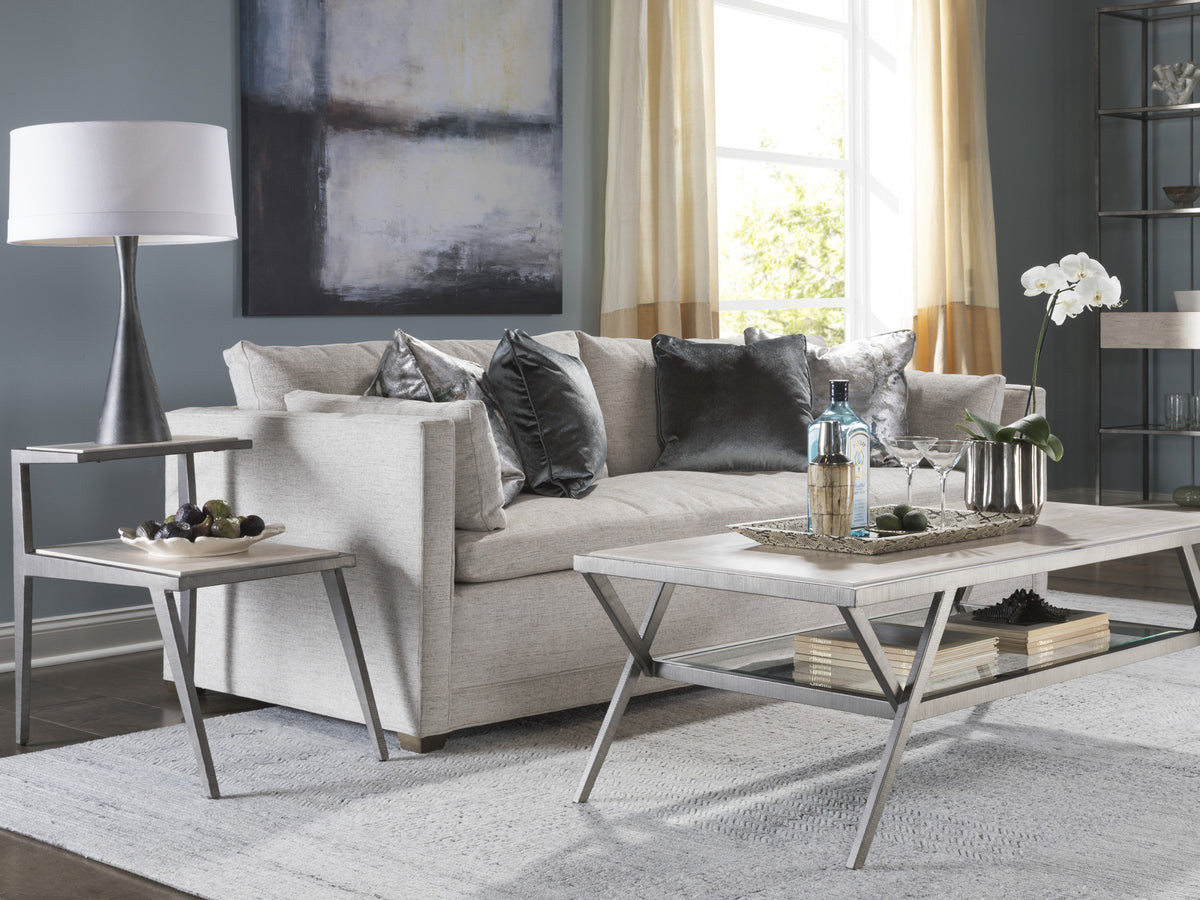 Adamo Silver Gray Cocktail Table