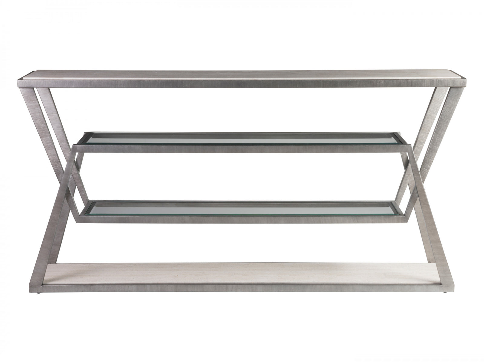 Adamo Silver Gray Console