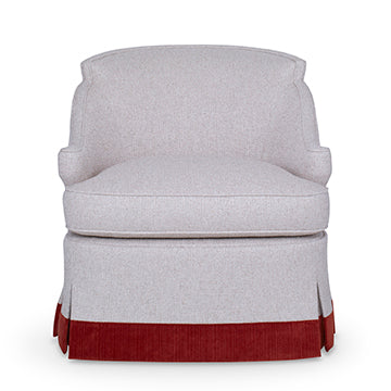 Barbara Swivel Chair - Skirted