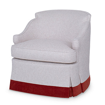 Barbara Swivel Chair - Skirted