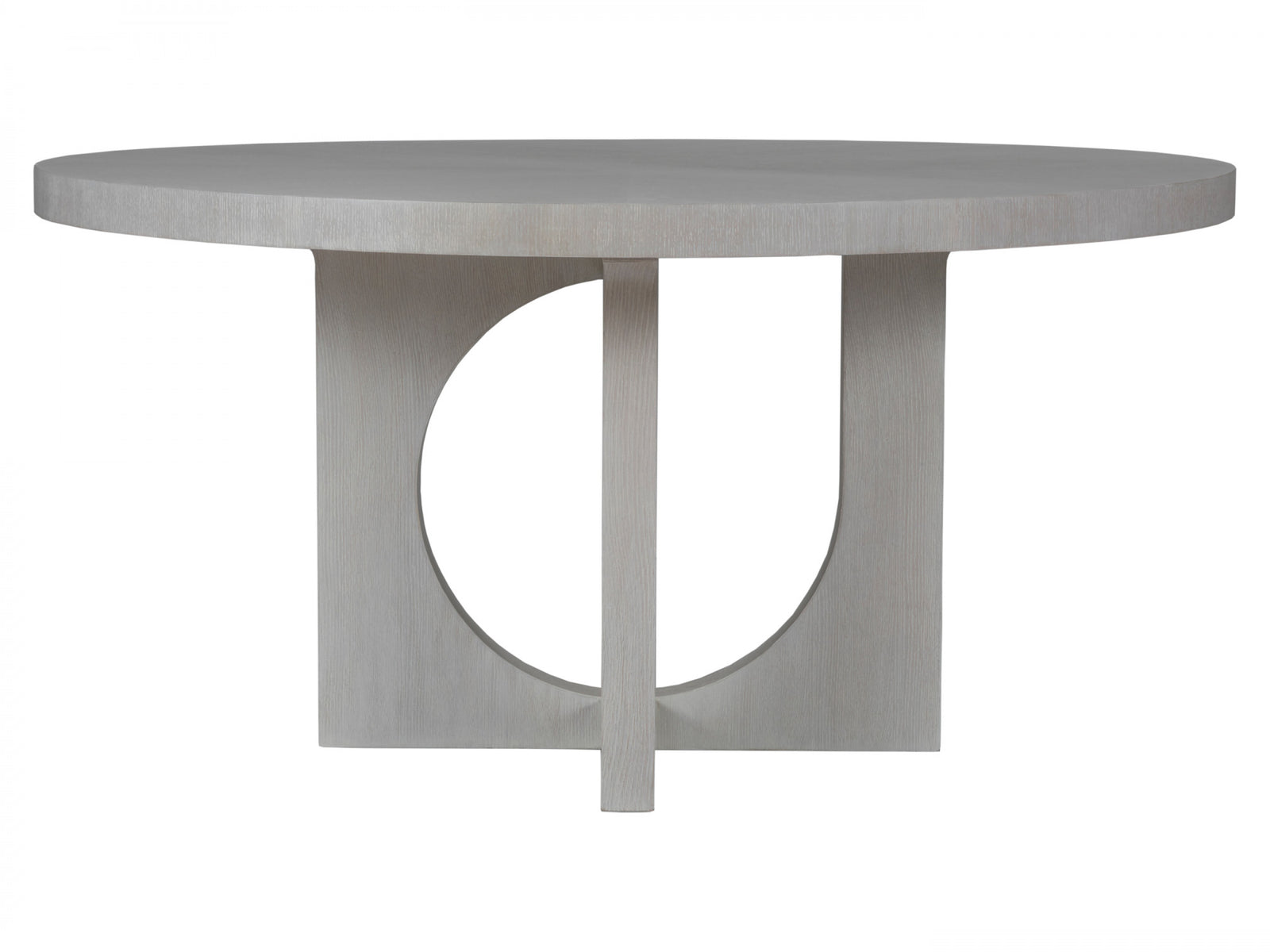 Misty Gray Apostrophe Round Dining Table