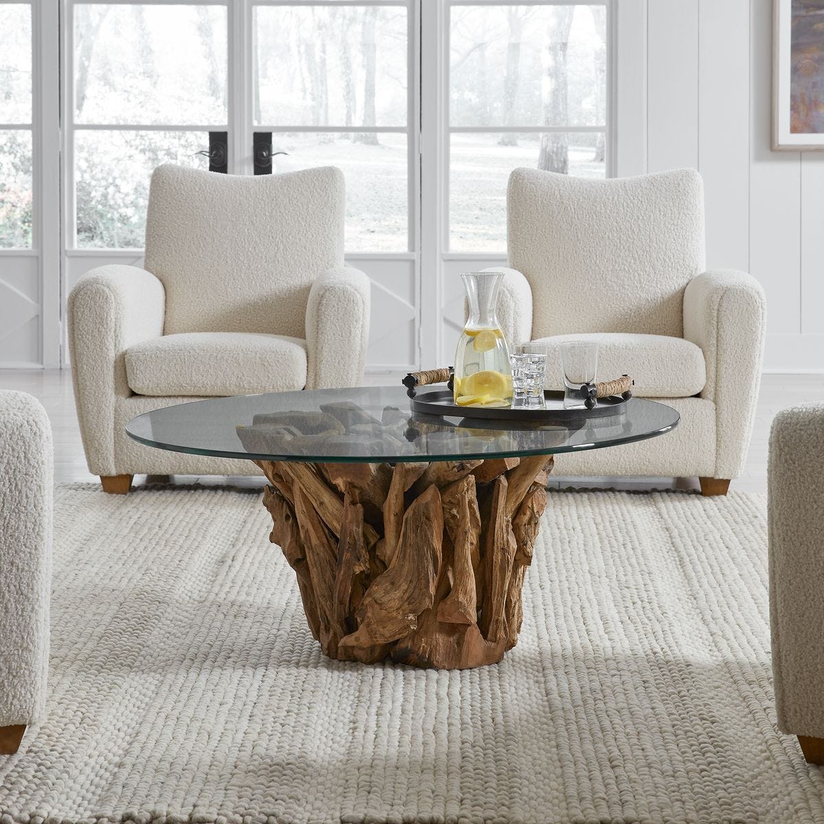 Driftwood Coffee Table, Large, 2 Cartons – Coffee Tables by Uttermost | Sutter & Vale
