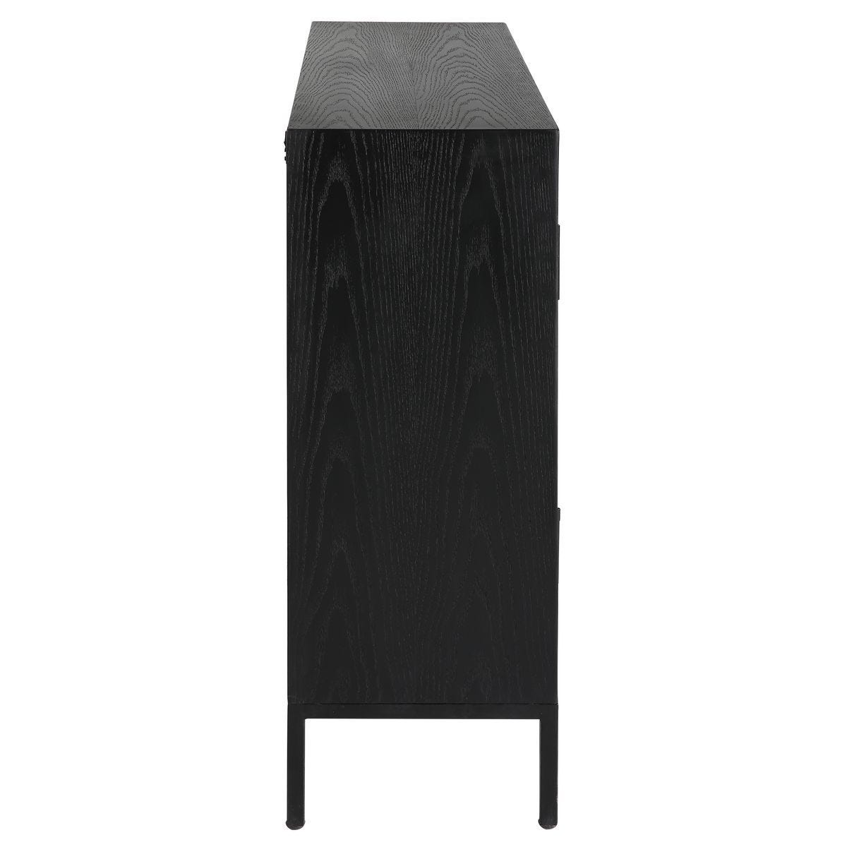Front Range 2 Door Cabinet, Black – Furniture by Uttermost | Sutter & Vale