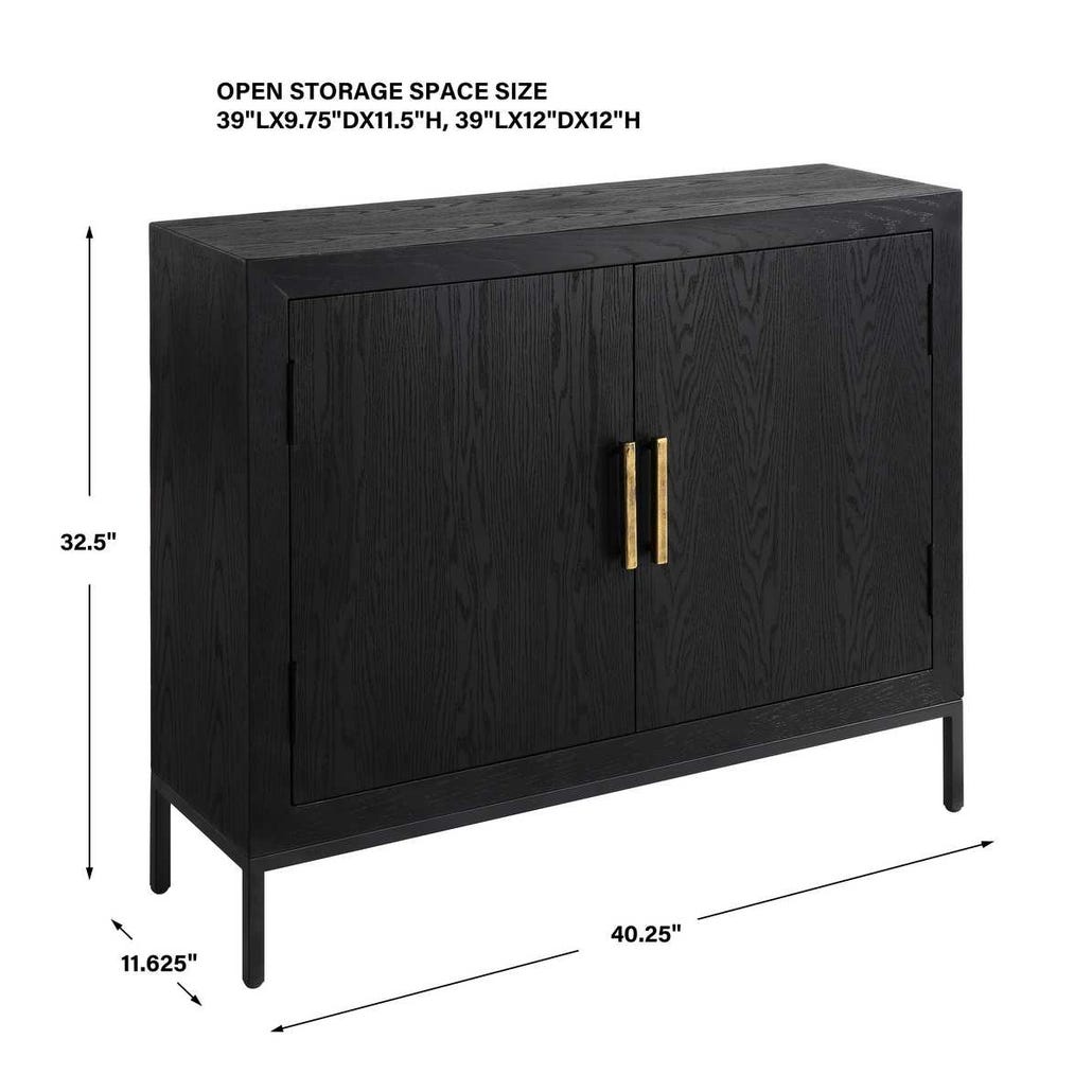 Front Range 2 Door Cabinet, Black