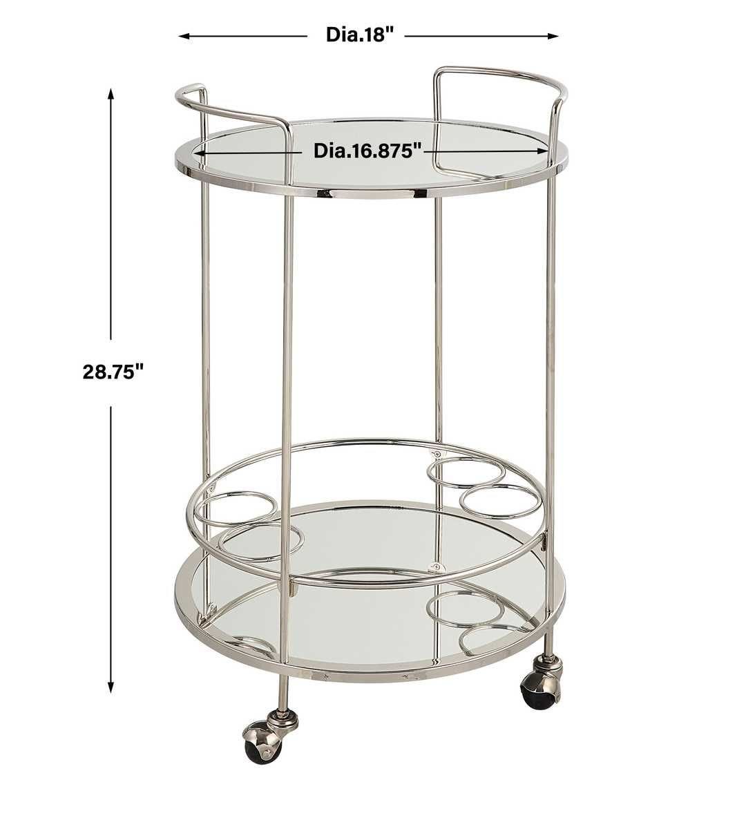 Spritz Bar Cart – Furniture by Uttermost | Sutter & Vale
