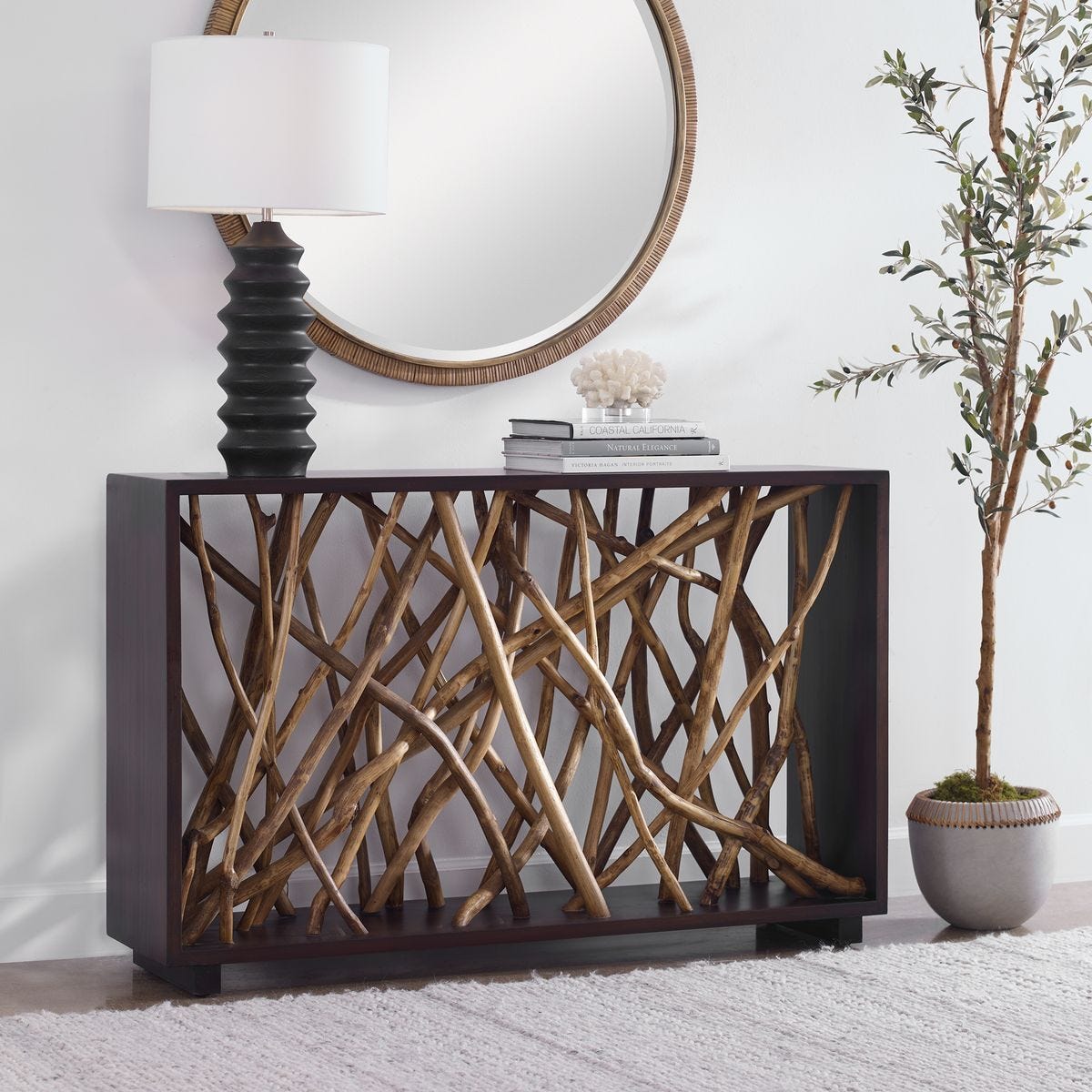 Teak Maze Console Table – Furniture by Uttermost | Sutter & Vale
