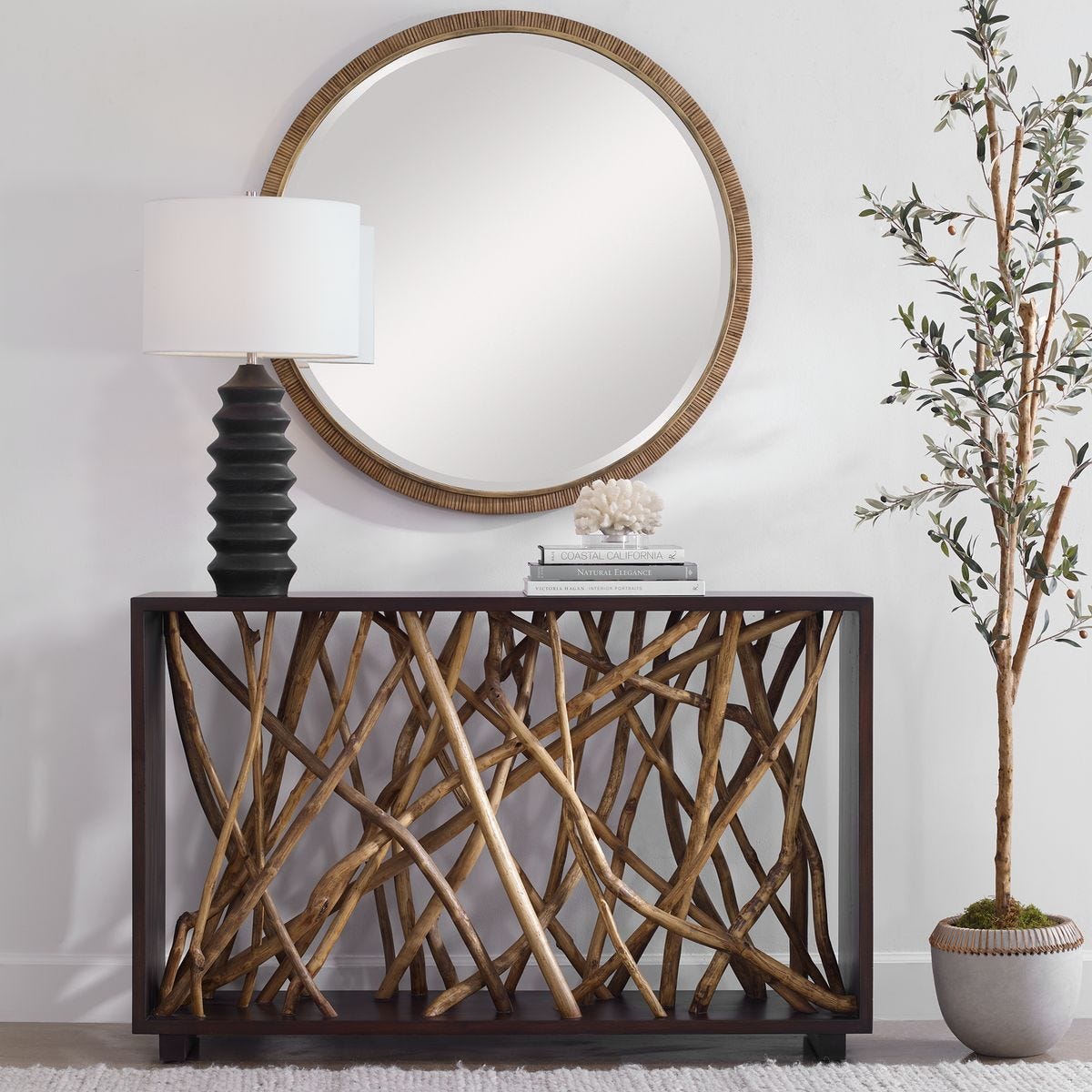 Teak Maze Console Table – Furniture by Uttermost | Sutter & Vale