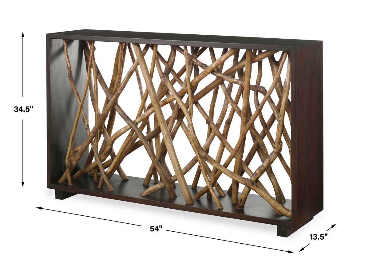 Teak Maze Console Table – Furniture by Uttermost | Sutter & Vale
