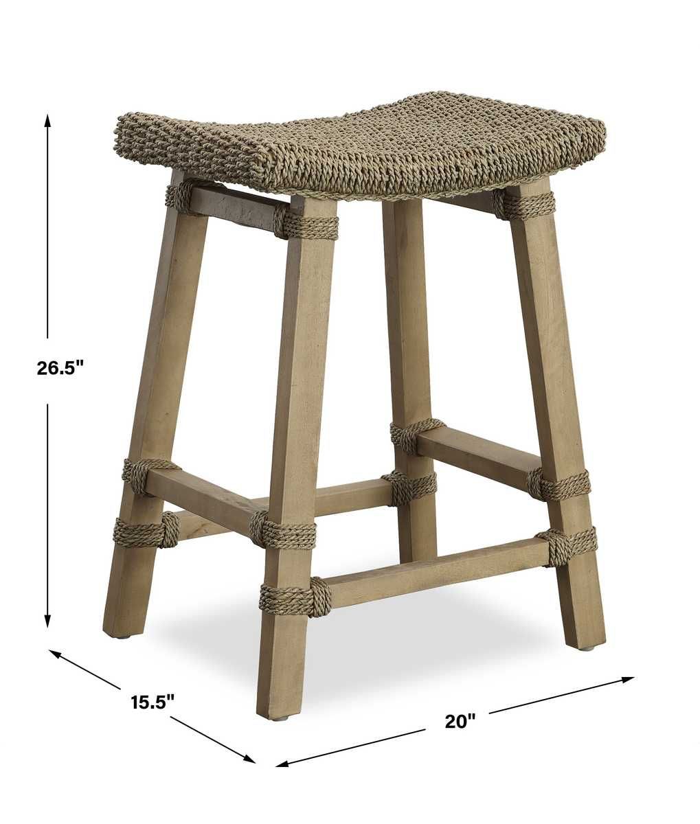 Everglade Counter Stool – Furniture by Uttermost | Sutter & Vale
