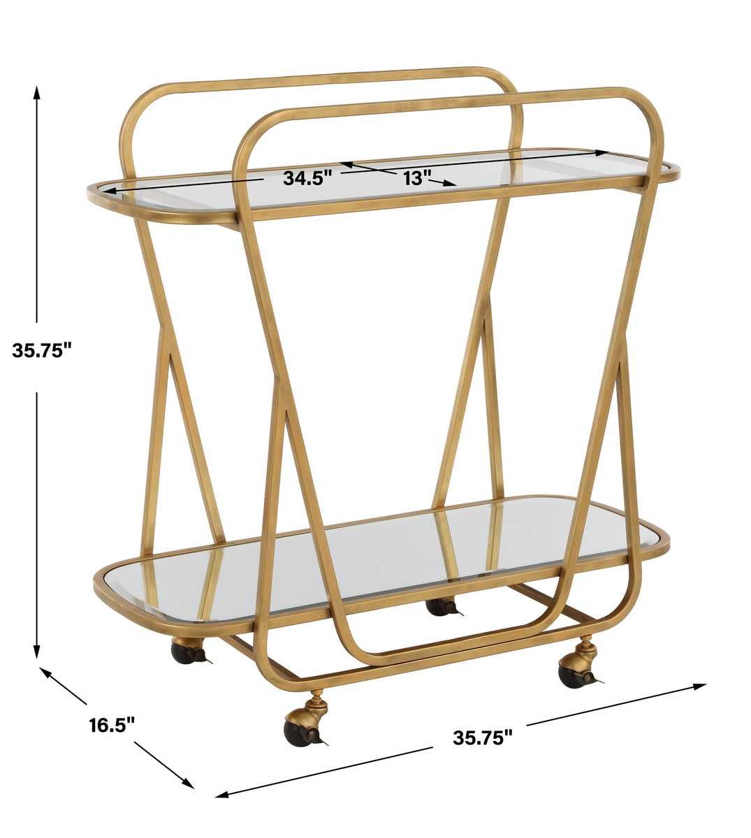 Swain Serving Cart – Furniture by Uttermost | Sutter & Vale