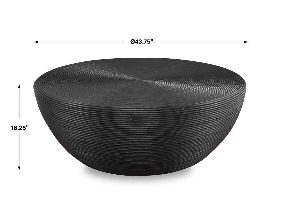 Bongo Coffee Table, Black – Furniture by Uttermost | Sutter & Vale