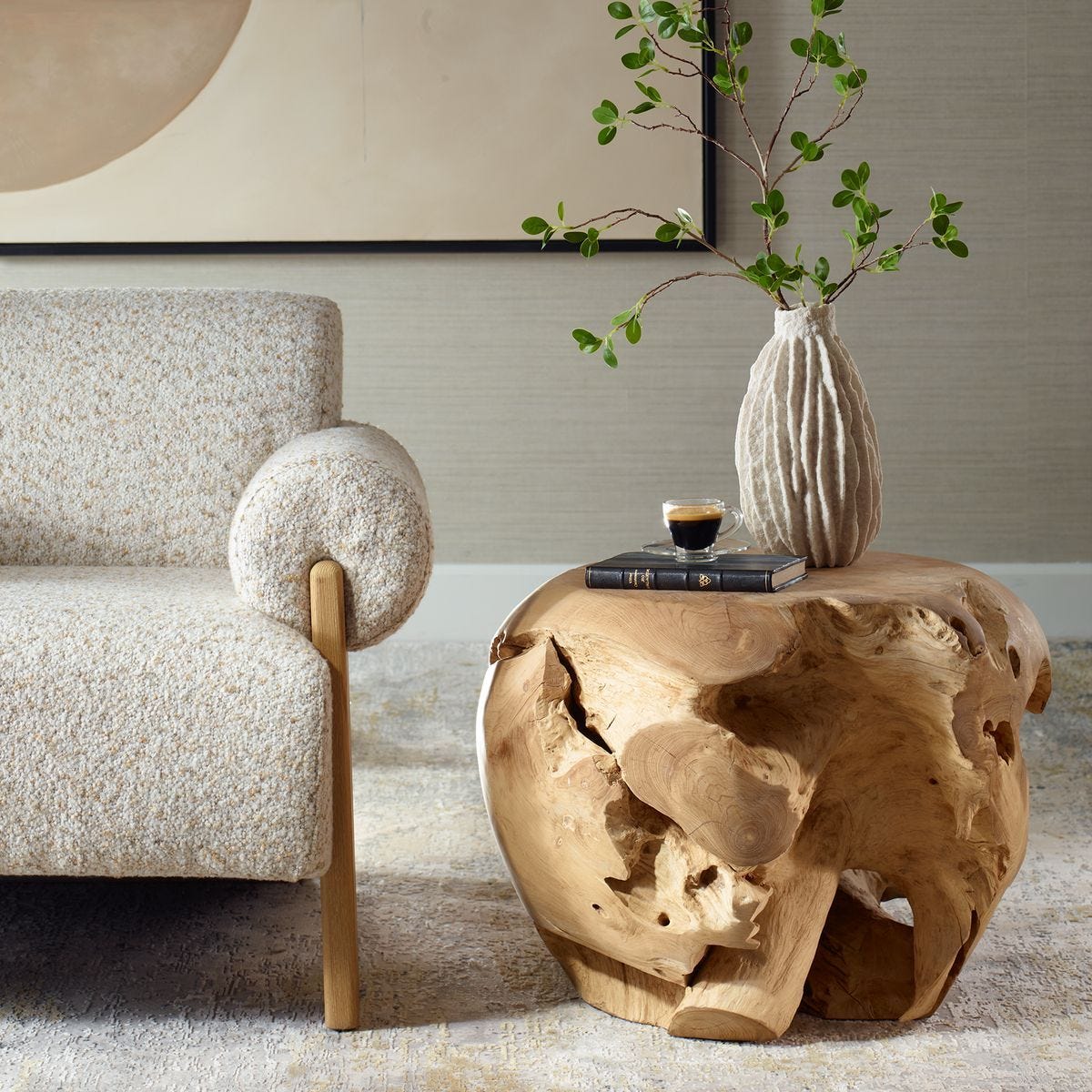 Sola Side Table, Bleached – Furniture by Uttermost | Sutter & Vale